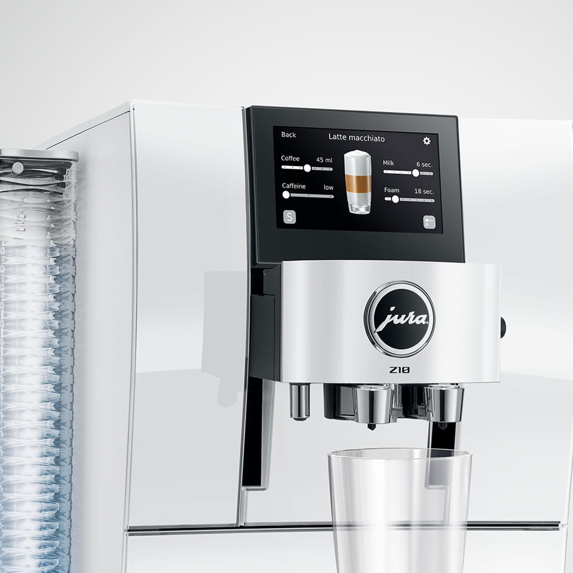 Jura Z10 Freestanding Fully Automatic Coffee Machine 15846 - Diamond White Jura Z10 Freestanding Fully Automatic Coffee Machine 15846 - Diamond White