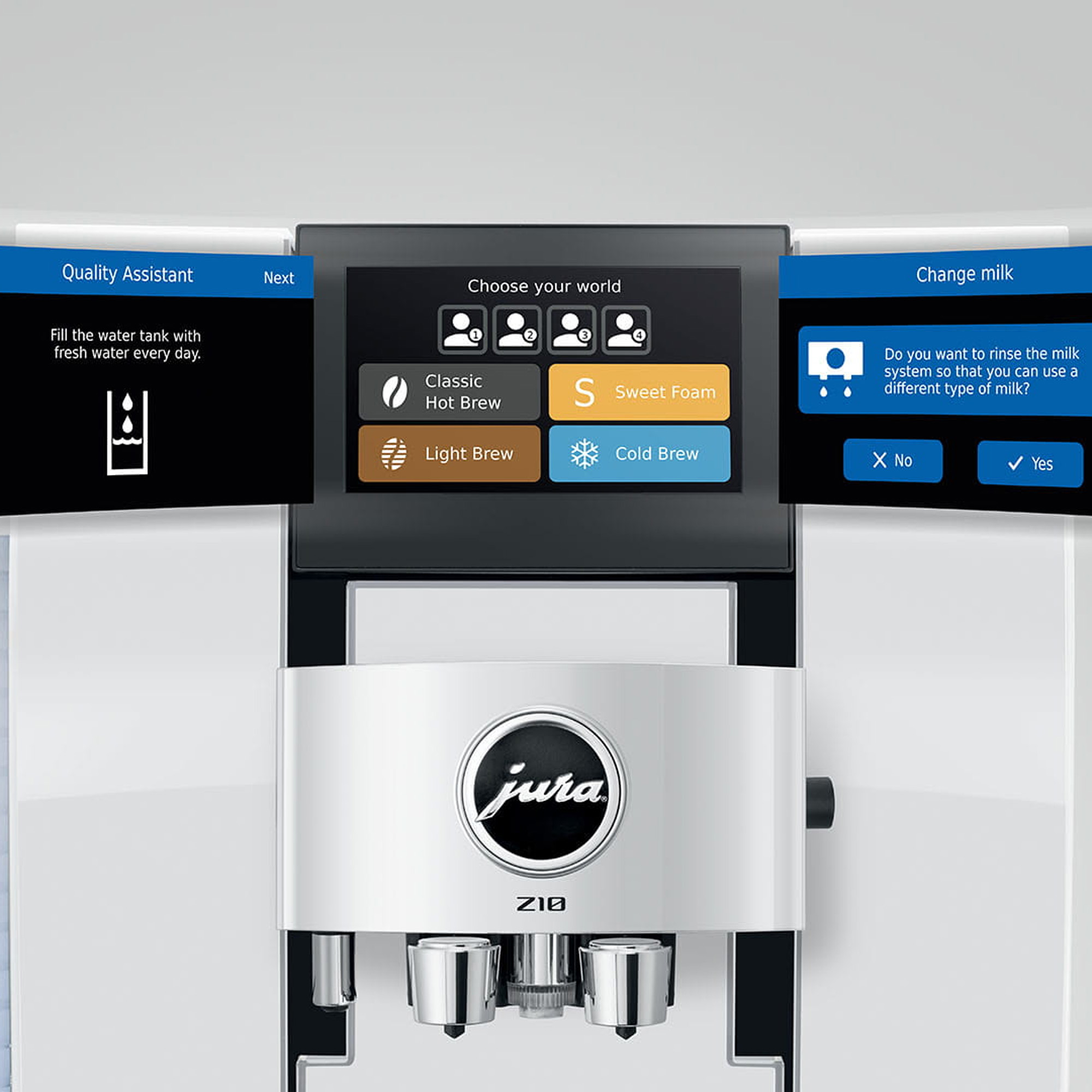 Jura Z10 Freestanding Fully Automatic Coffee Machine 15846 - Diamond White Jura Z10 Freestanding Fully Automatic Coffee Machine 15846 - Diamond White