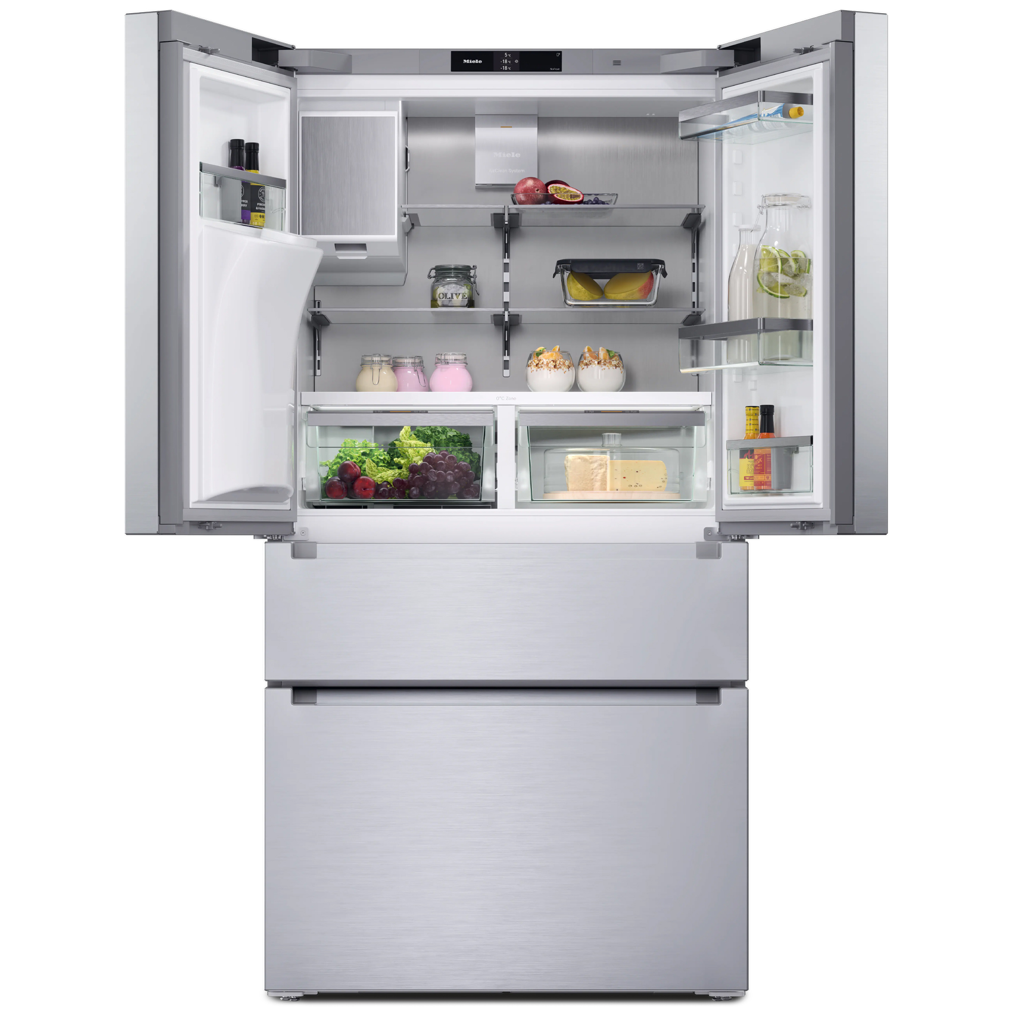 Miele 91cm French Style Fridge Freezer KFFD6765EDT/CS - Stainless Steel Miele 91cm French Style Fridge Freezer KFFD6765EDT/CS - Stainless Steel