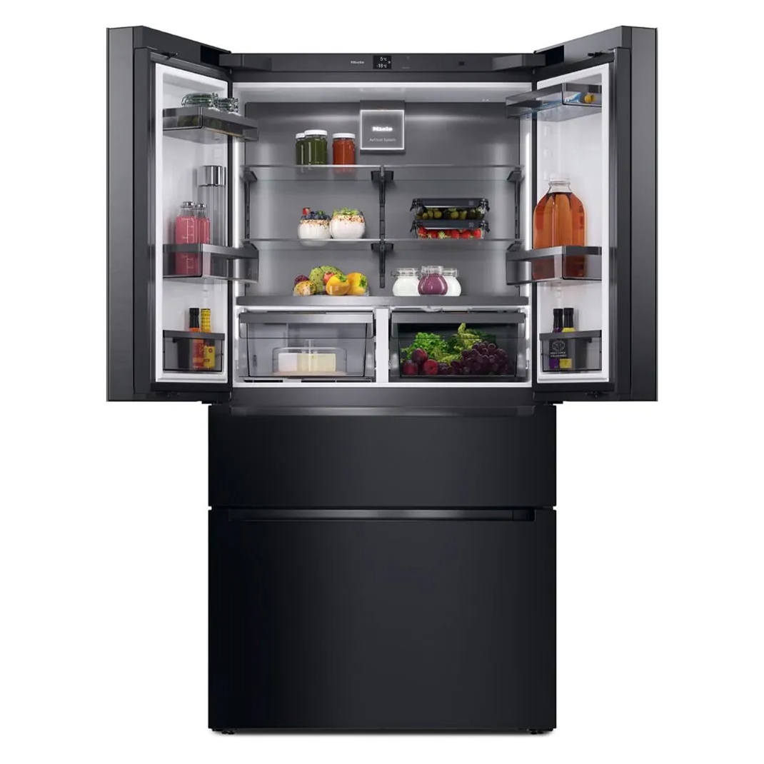 Miele 91cm French Style Fridge Freezer KFFD6867OBSW/MATT - Obsidian Matt Black Miele 91cm French Style Fridge Freezer KFFD6867OBSW/MATT - Obsidian Matt Black
