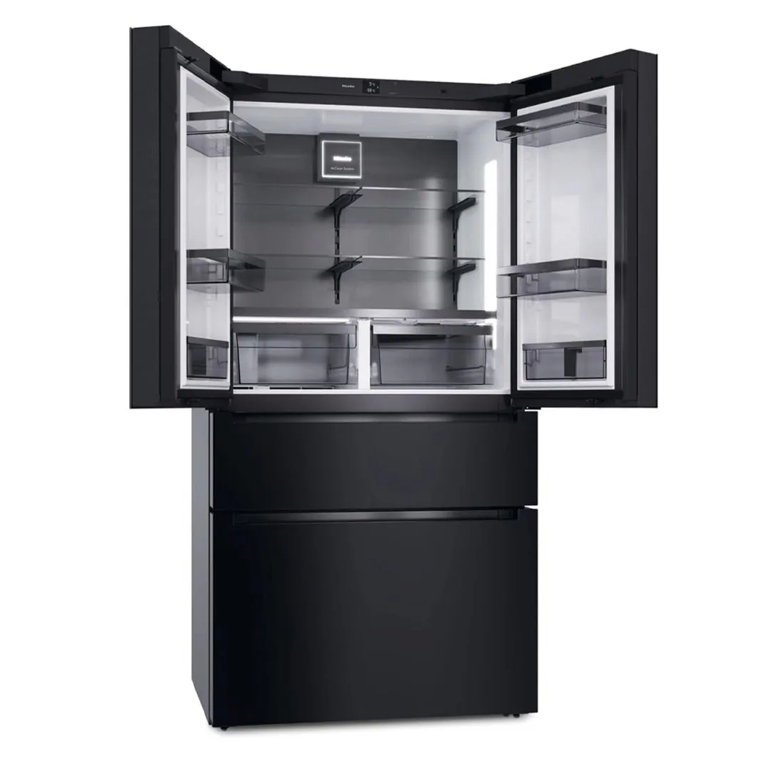 Miele 91cm French Style Fridge Freezer KFFD6867OBSW/MATT - Obsidian Matt Black Miele 91cm French Style Fridge Freezer KFFD6867OBSW/MATT - Obsidian Matt Black