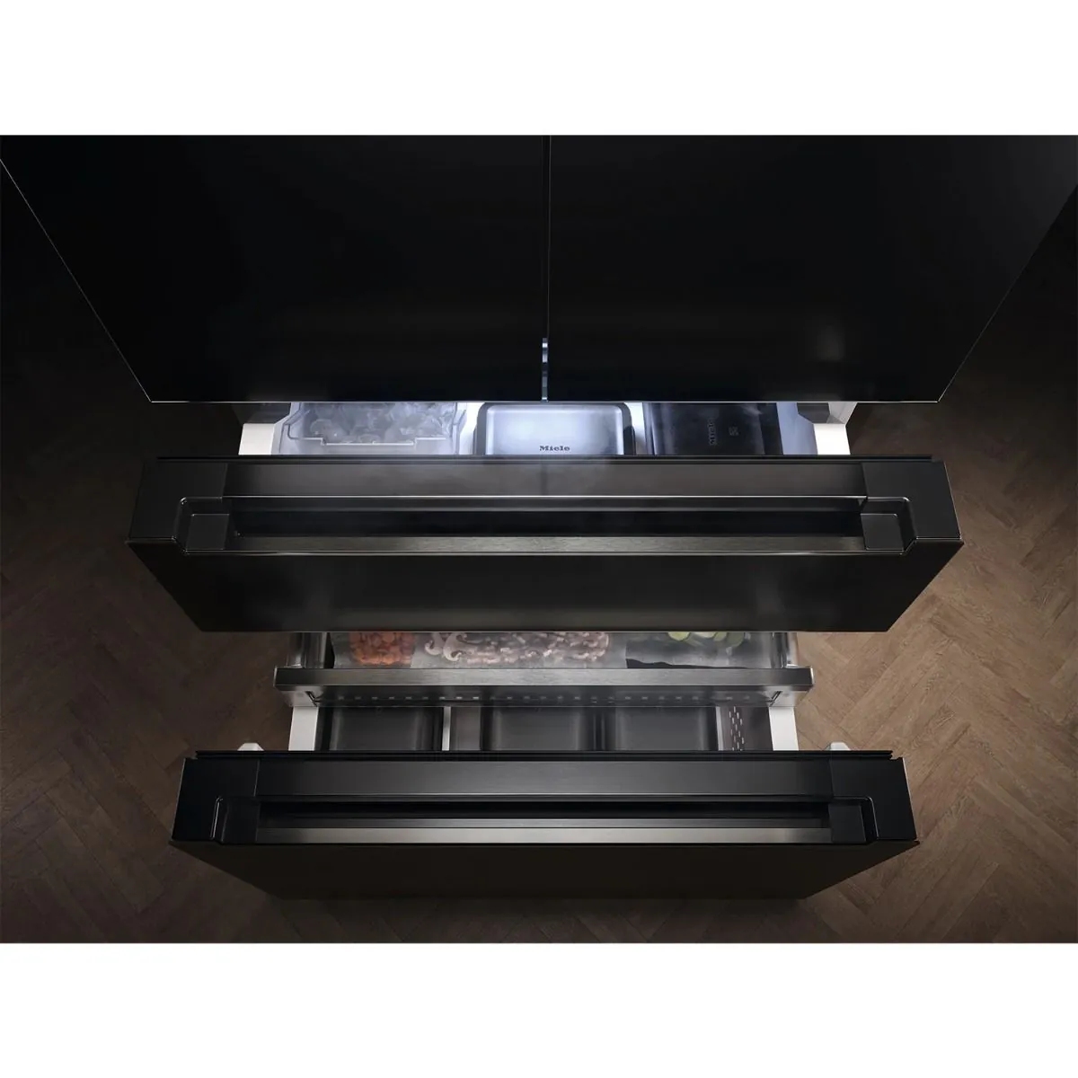 Miele 91cm French Style Fridge Freezer KFFD6867OBSW/MATT - Obsidian Matt Black Miele 91cm French Style Fridge Freezer KFFD6867OBSW/MATT - Obsidian Matt Black