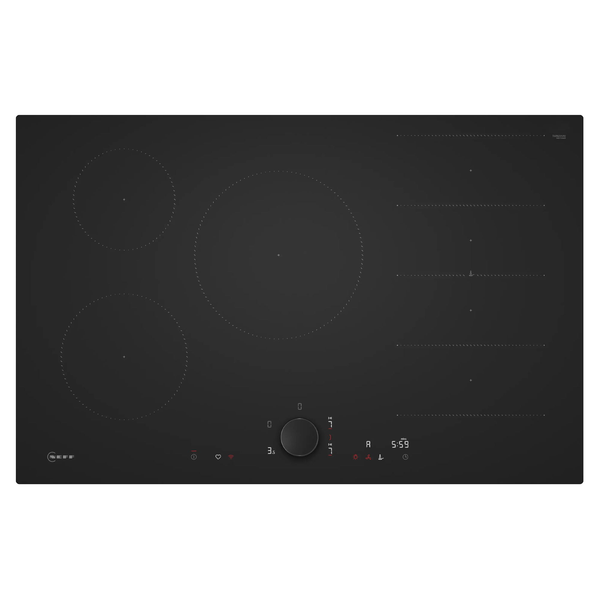 Neff N90 80cm Induction Hob T68NUV4A0 - Matt Black