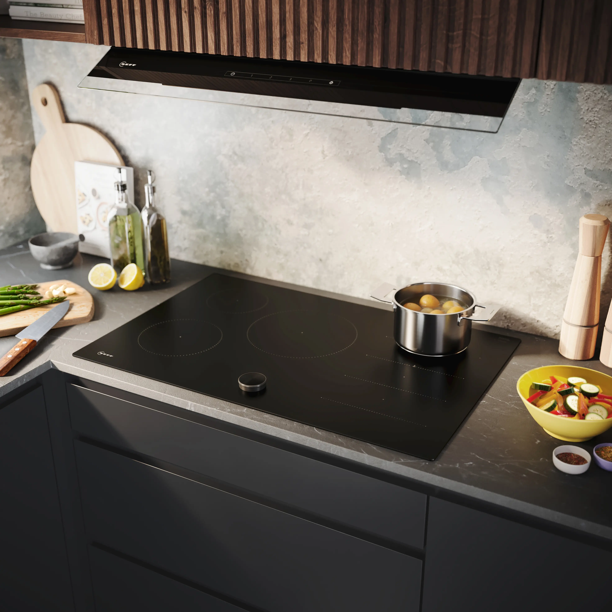 Neff N90 80cm Induction Hob T68NUV4A0 - Matt Black Neff N90 80cm Induction Hob T68NUV4A0 - Matt Black