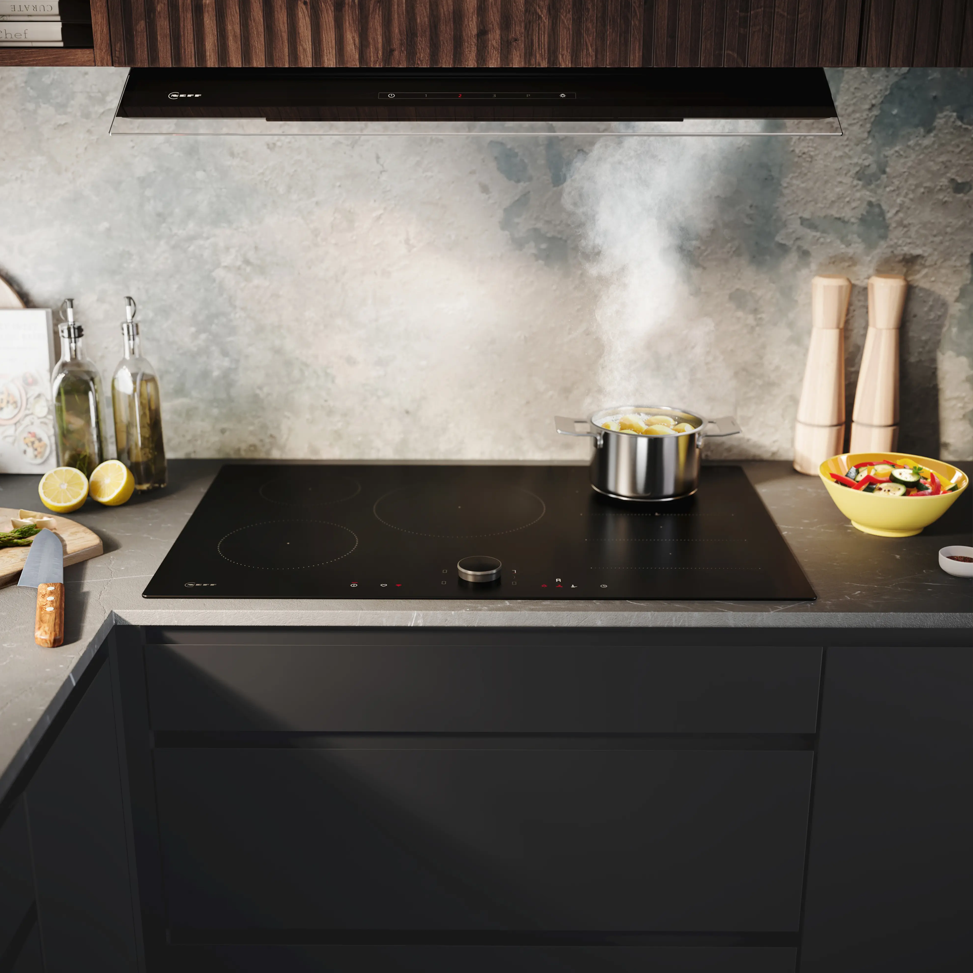Neff N90 80cm Induction Hob T68NUV4A0 - Matt Black Neff N90 80cm Induction Hob T68NUV4A0 - Matt Black