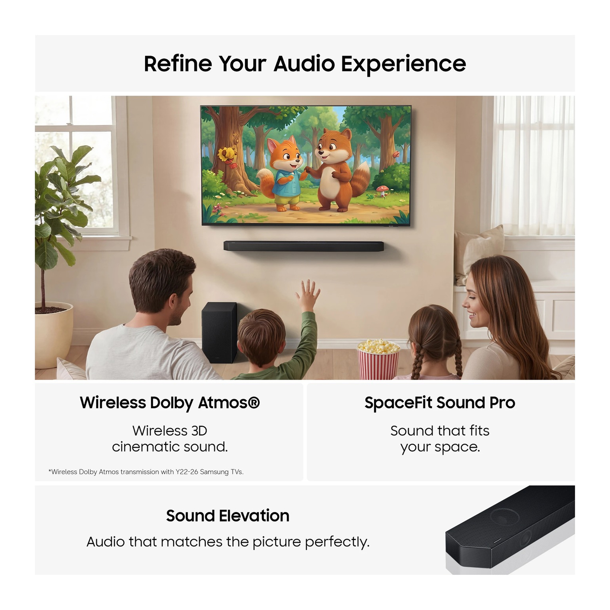 Samsung 2026 Q600H Q-Series 3.1.2ch Soundbar Subwoofer Dolby Atmos, Apple AirPlay HW-Q600H/XU - Black Samsung 2026 Q600H Q-Series 3.1.2ch Soundbar Subwoofer Dolby Atmos, Apple AirPlay HW-Q600H/XU - Black