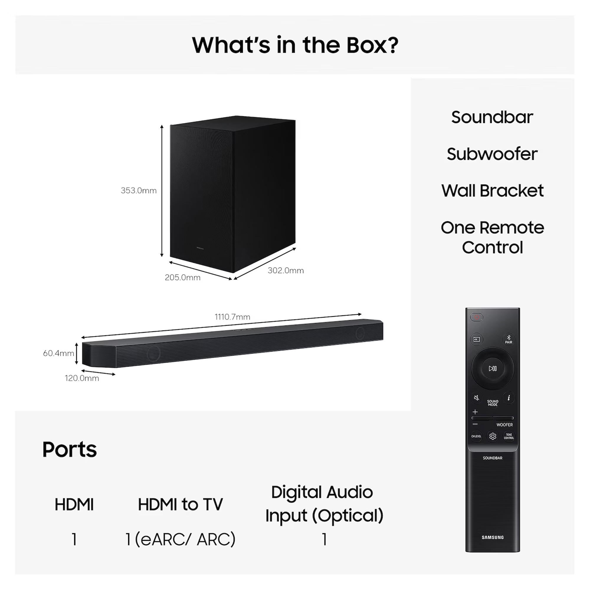 Samsung 2026 Q600H Q-Series 3.1.2ch Soundbar Subwoofer Dolby Atmos, Apple AirPlay HW-Q600H/XU - Black Samsung 2026 Q600H Q-Series 3.1.2ch Soundbar Subwoofer Dolby Atmos, Apple AirPlay HW-Q600H/XU - Black