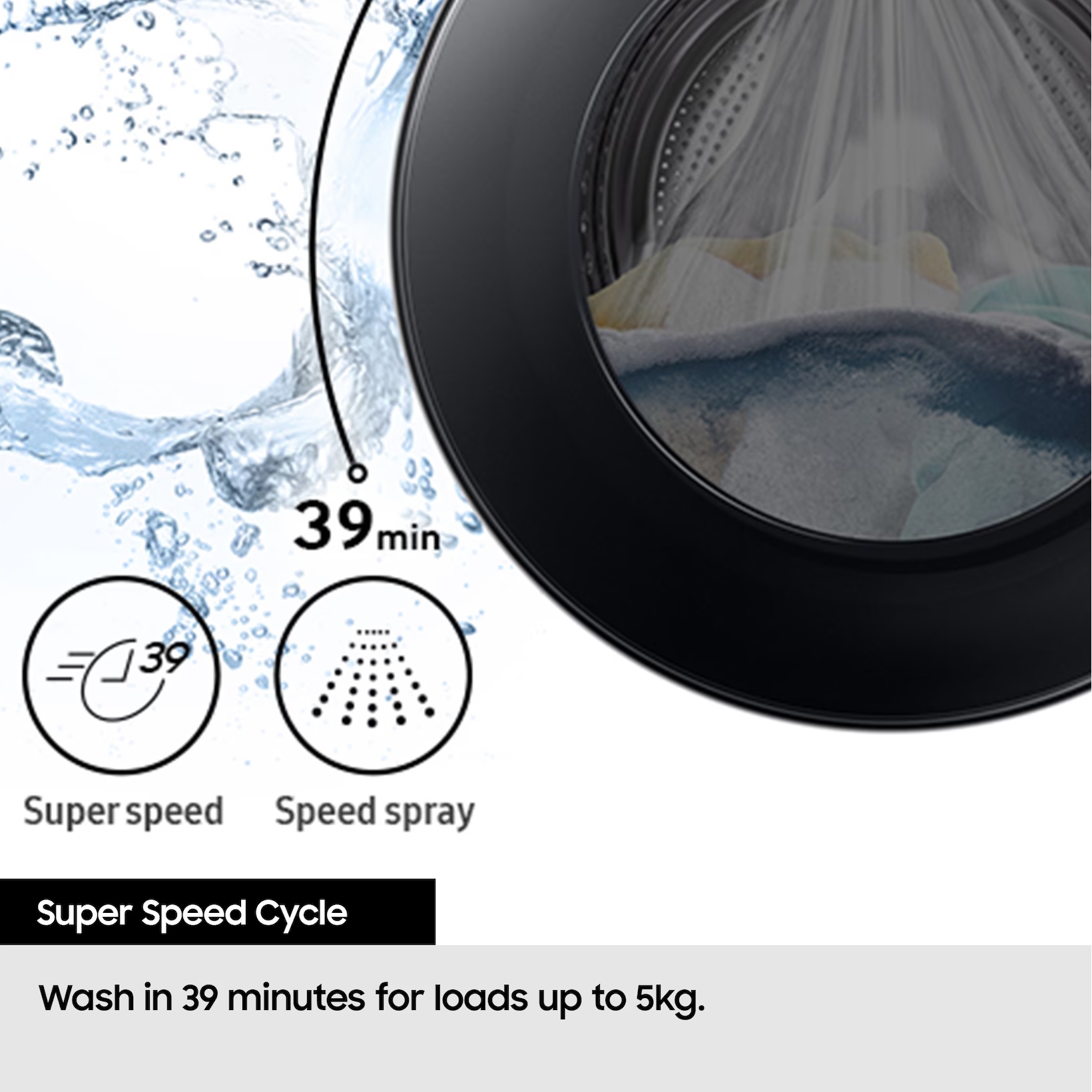 Samsung Series 5 9kg/6kg 1400 Spin Washer Dryer WD90HG5U34BXEU - Refined Inox Samsung Series 5 9kg/6kg 1400 Spin Washer Dryer WD90HG5U34BXEU - Refined Inox