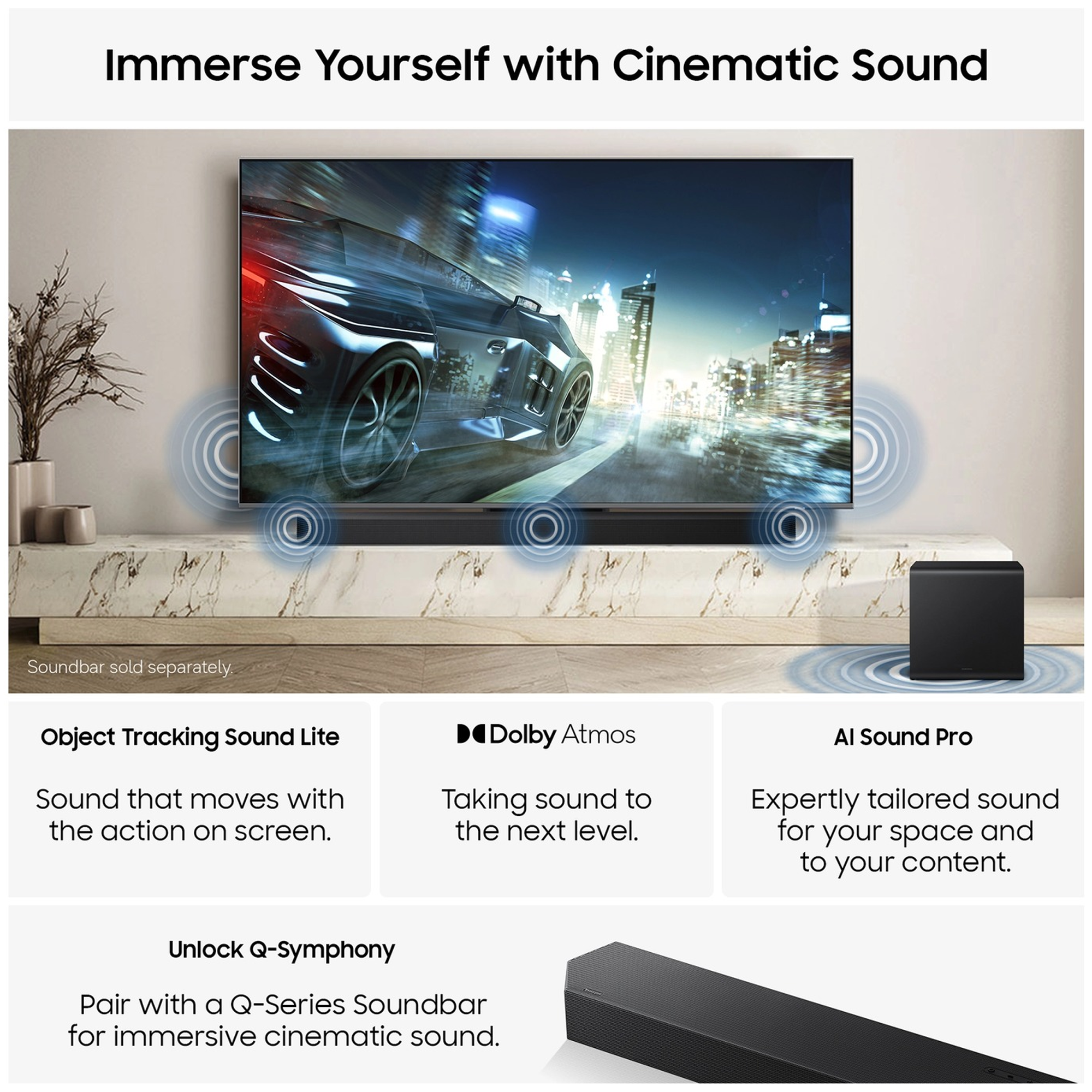 Samsung 55" Micro RGB R85H 4K Vision AI Smart TV MRE55R85HAUXXU - Black - Image 3