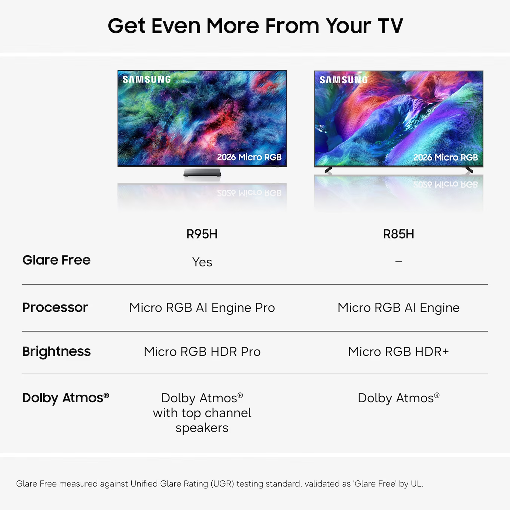 Samsung 55" Micro RGB R85H 4K Vision AI Smart TV MRE55R85HAUXXU - Black - Image 7