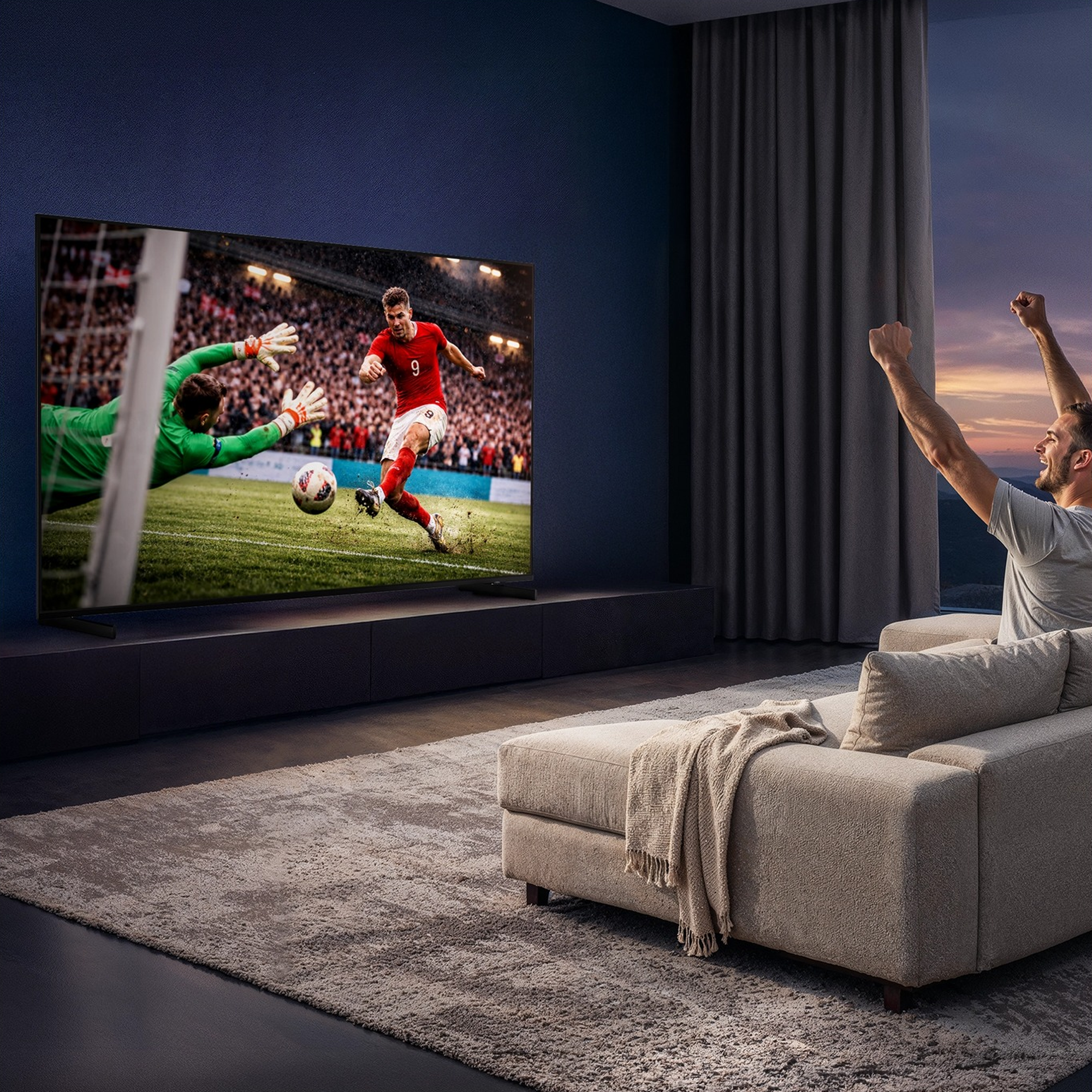 Samsung 55" Micro RGB R85H 4K Vision AI Smart TV MRE55R85HAUXXU - Black - Image 8