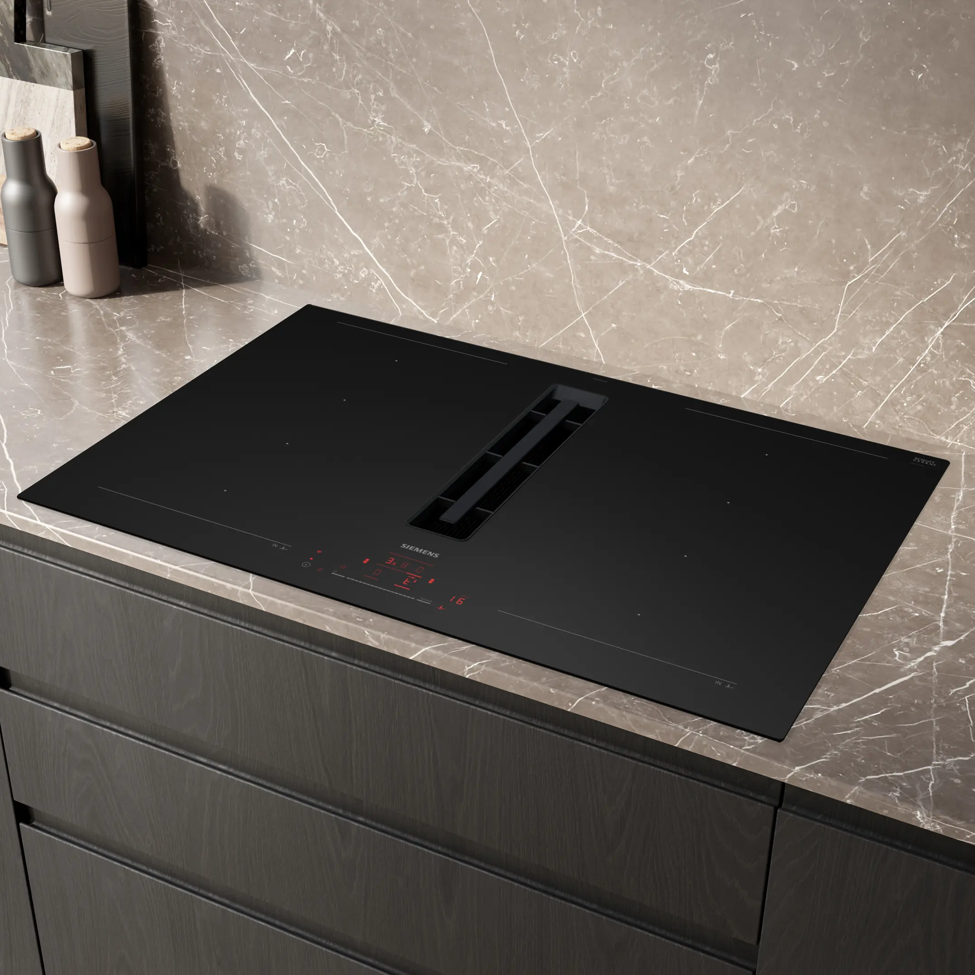 Siemens iQ700 80cm Frameless Air Venting Induction Hob EX81AHL26E – Matt Black Siemens iQ700 80cm Frameless Air Venting Induction Hob EX81AHL26E – Matt Black