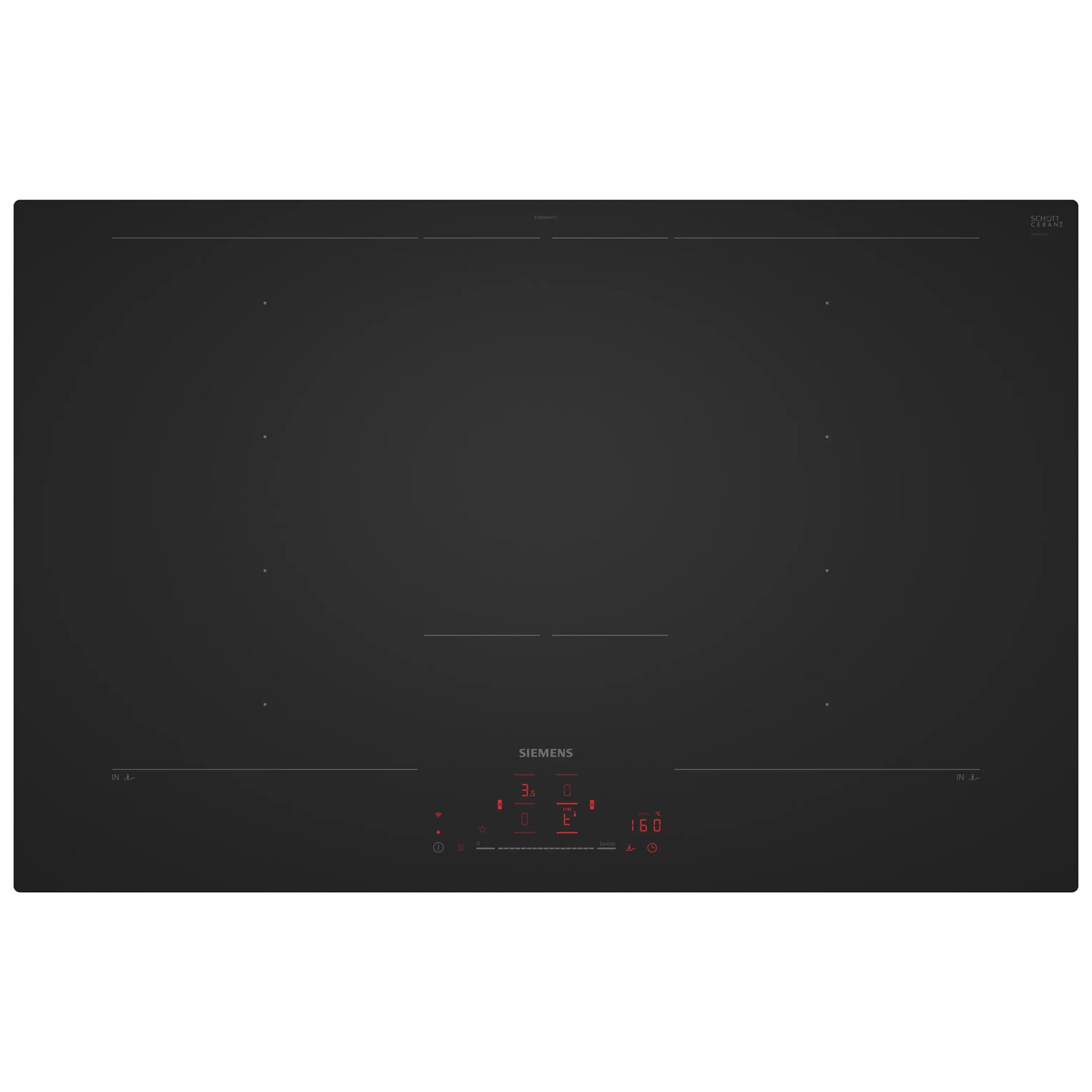 Siemens 80cm iQ700 FlexInduction Induction Hob EX81AHYC1E - Matte Black