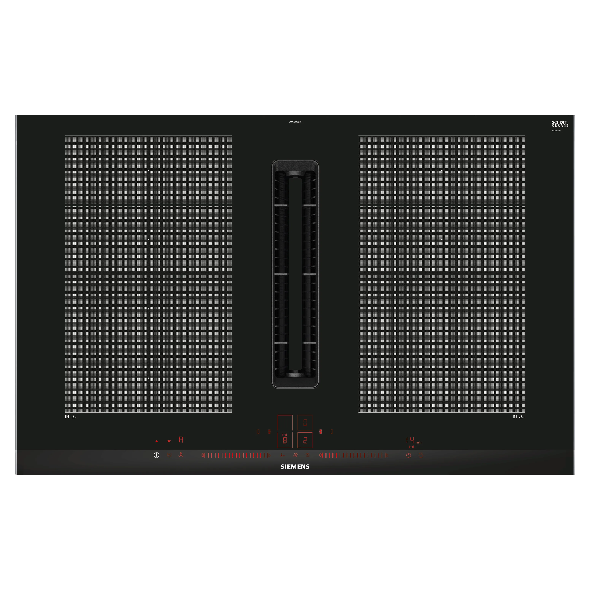 Siemens iQ700 80cm Air Venting Induction Hob EX875LX67E - Black