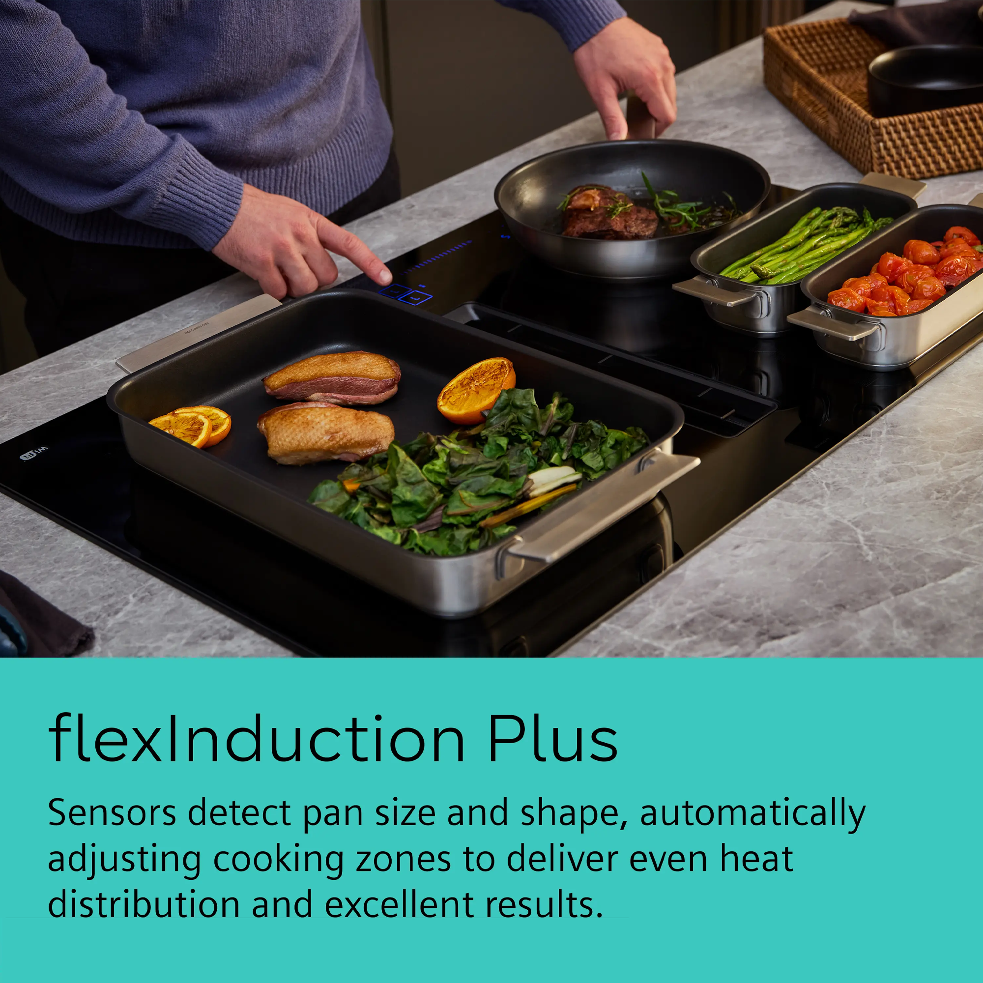 Siemens iQ700 80cm Air Venting Induction Hob EX875LX67E - Black Siemens iQ700 80cm Air Venting Induction Hob EX875LX67E - Black