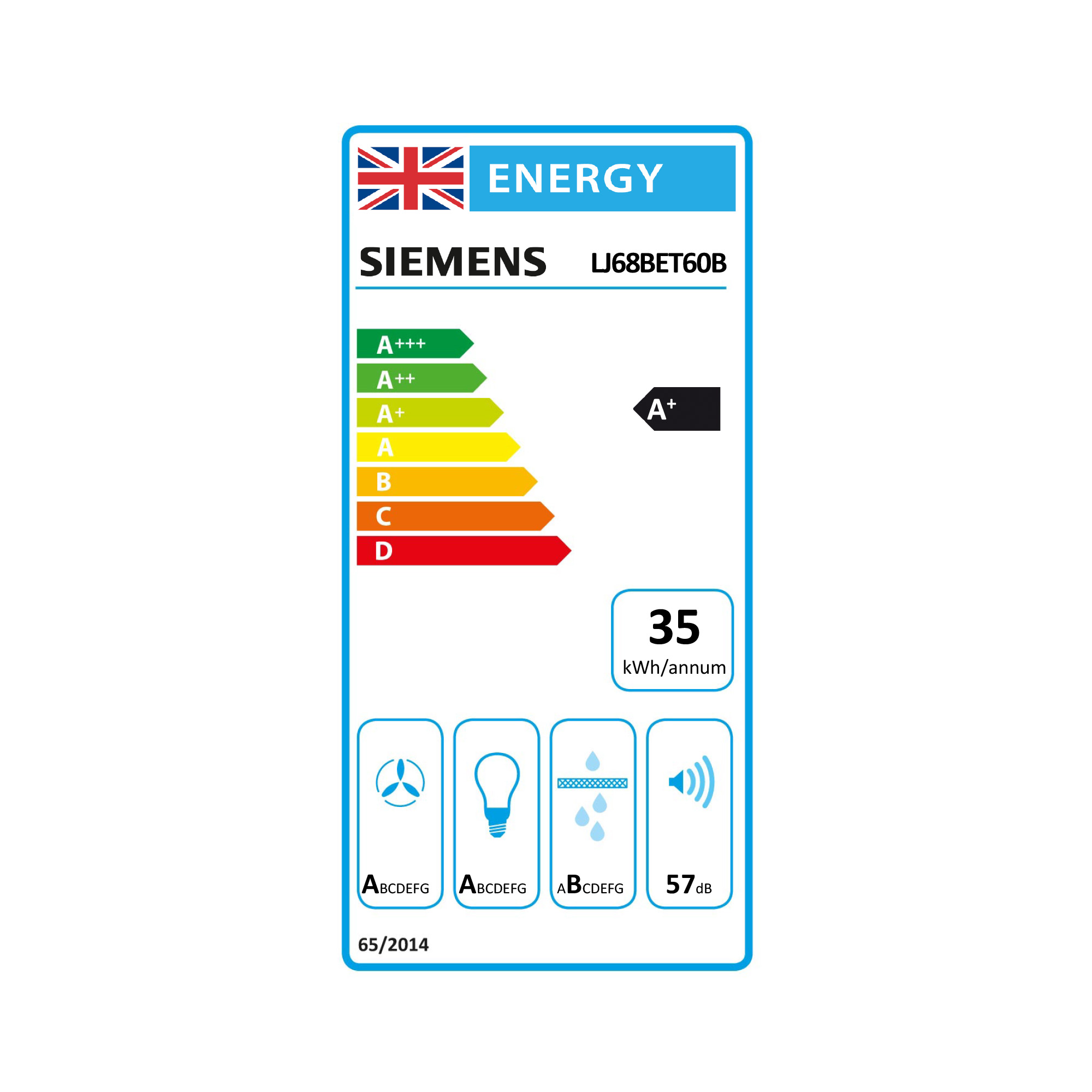 Siemens iQ700 Integrated Design Hood LJ68BET60B - Matt Black Siemens iQ700 Integrated Design Hood LJ68BET60B - Matt Black