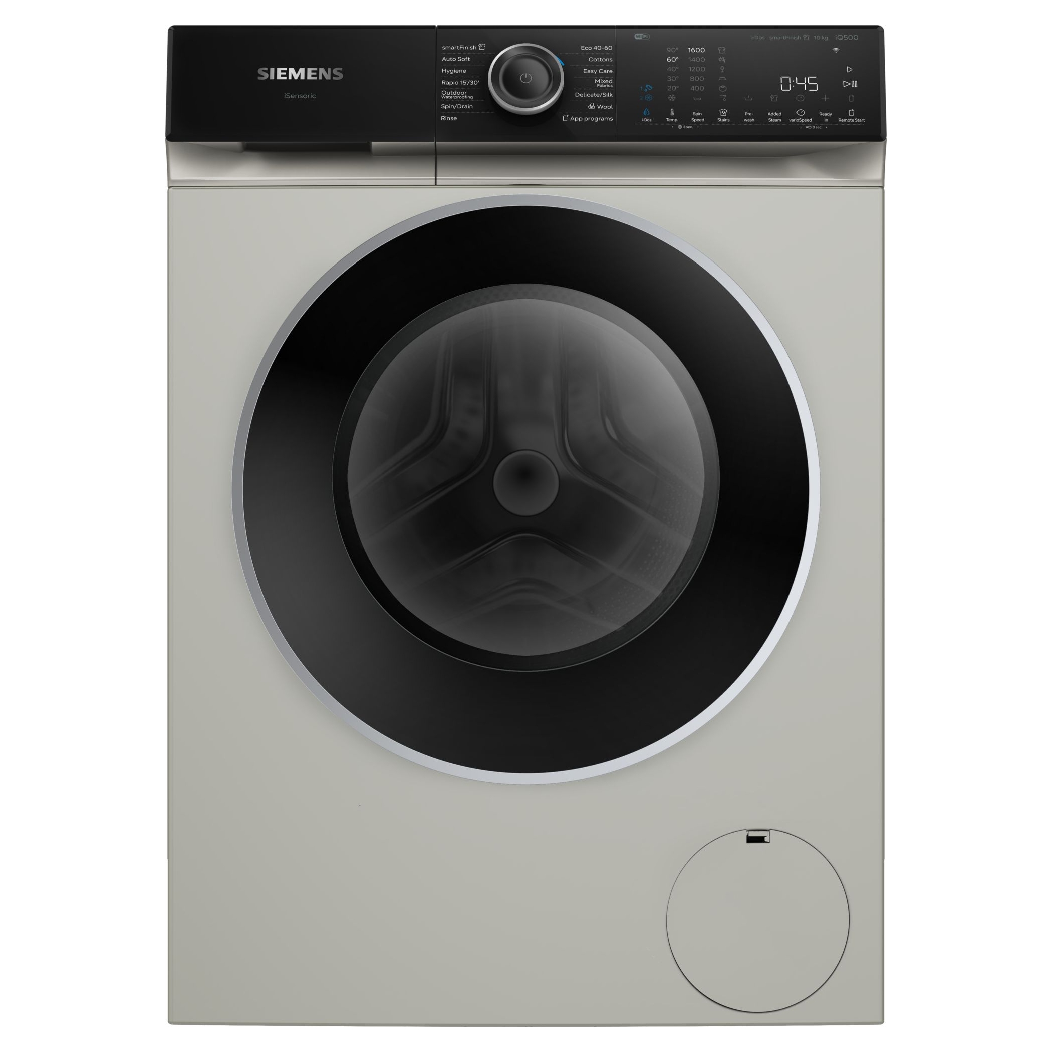 Siemens 10kg IQ-500 I-Dos Washing Machine 1600rpm WG56H2AXGB - Silver