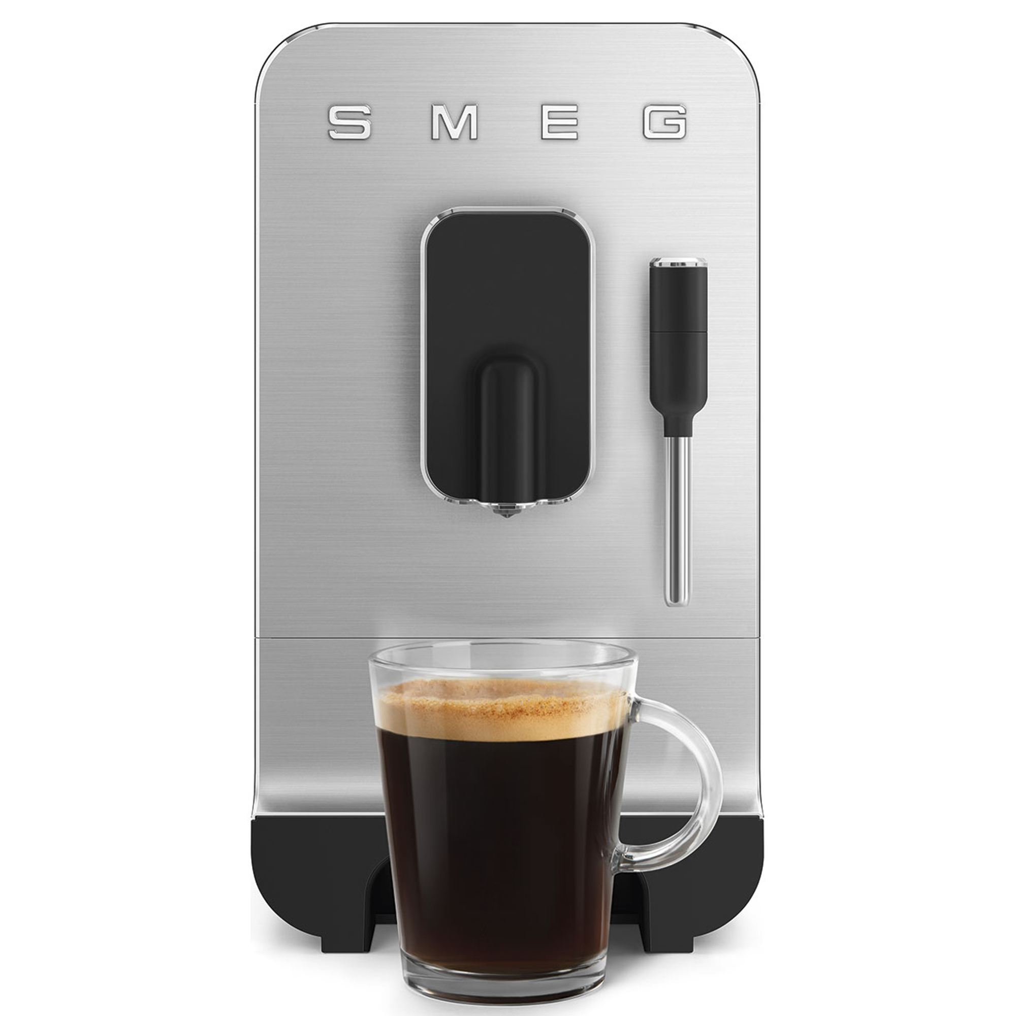 Smeg Freestanding Bean To Cup Coffee Machine BCC12BLMUK - Black Smeg Freestanding Bean To Cup Coffee Machine BCC12BLMUK - Black