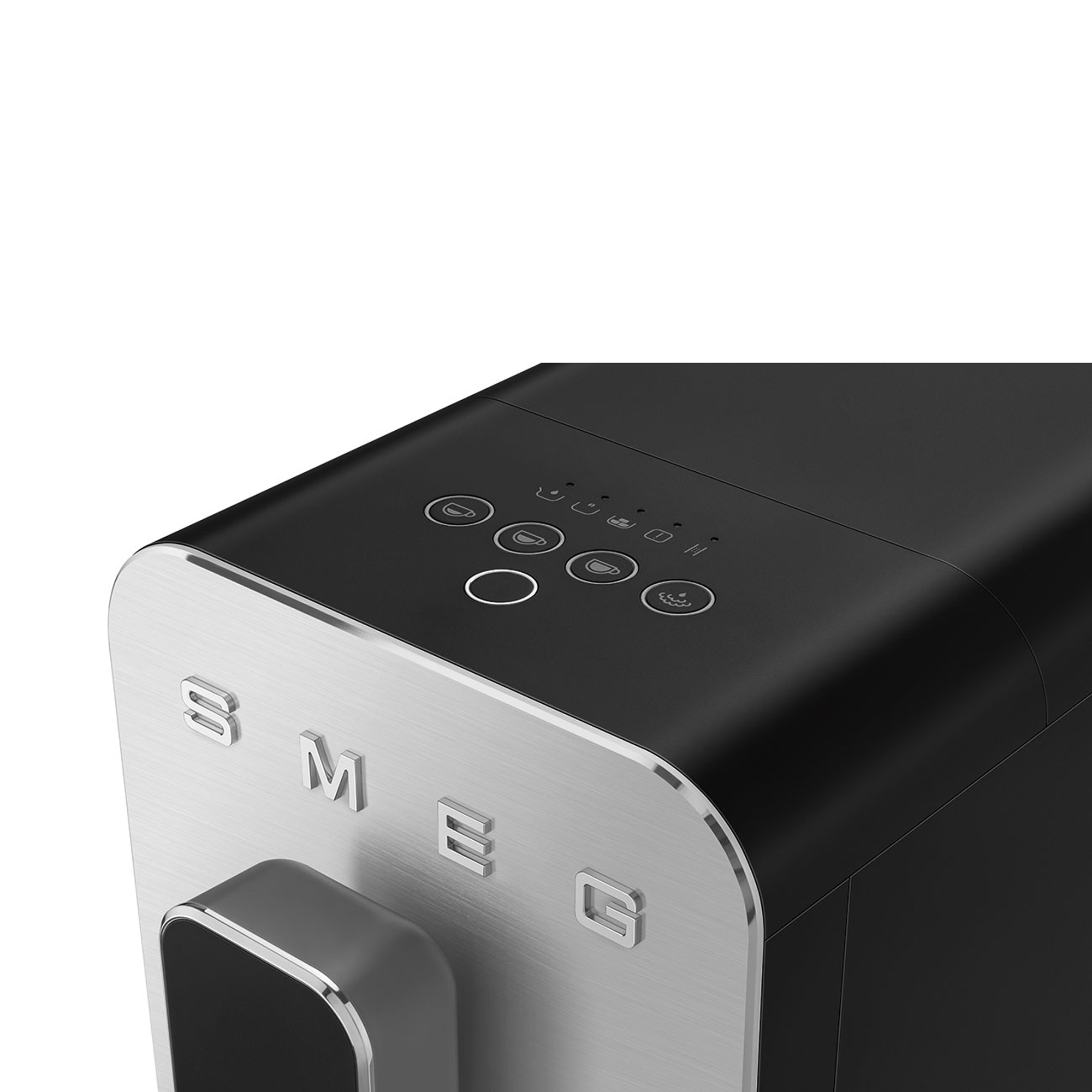 Smeg Freestanding Bean To Cup Coffee Machine BCC12BLMUK - Black Smeg Freestanding Bean To Cup Coffee Machine BCC12BLMUK - Black