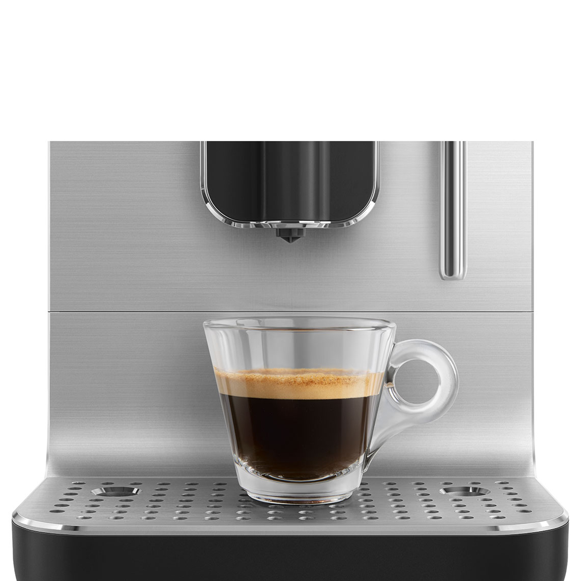 Smeg Freestanding Bean To Cup Coffee Machine BCC12BLMUK - Black Smeg Freestanding Bean To Cup Coffee Machine BCC12BLMUK - Black