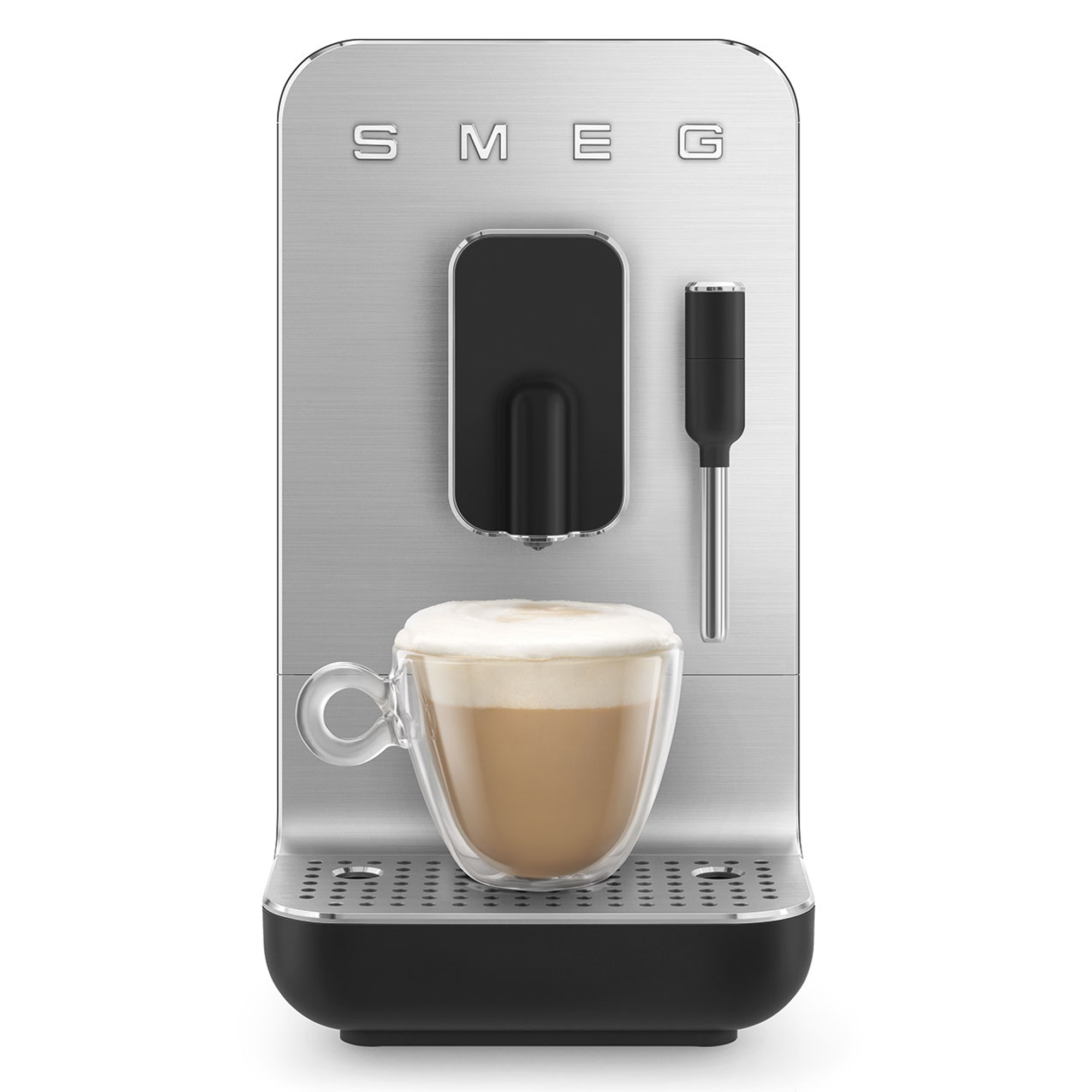 Smeg Freestanding Bean To Cup Coffee Machine BCC12BLMUK - Black Smeg Freestanding Bean To Cup Coffee Machine BCC12BLMUK - Black
