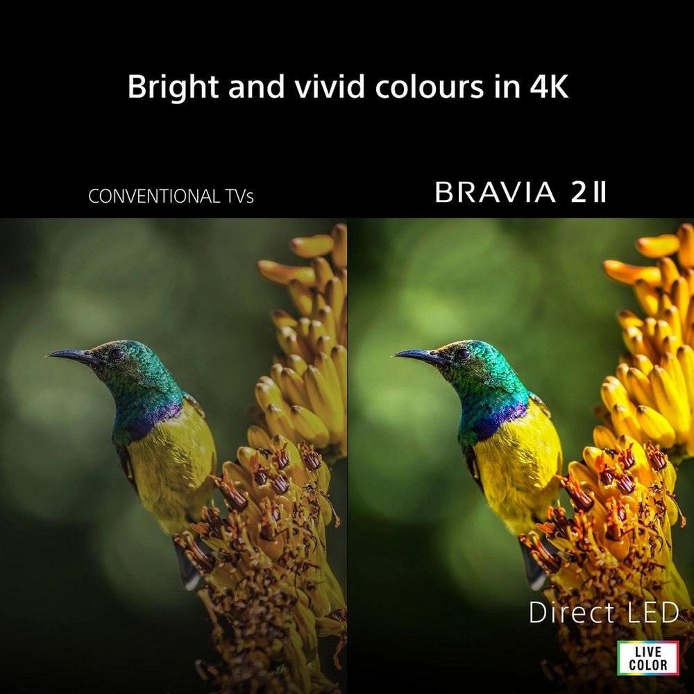Sony 50” BRAVIA 2 II Direct LED 4K Google TV K50S25M2PB.UKA - Black Sony 50” BRAVIA 2 II Direct LED 4K Google TV K50S25M2PB.UKA - Black