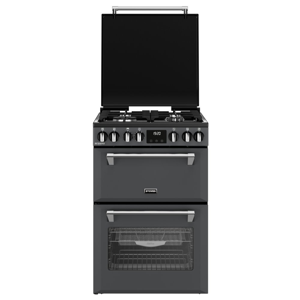 Stoves 60cm Freestanding Dual Fuel Cooker 444411843 - Anthracite Stoves 60cm Freestanding Dual Fuel Cooker 444411843 - Anthracite