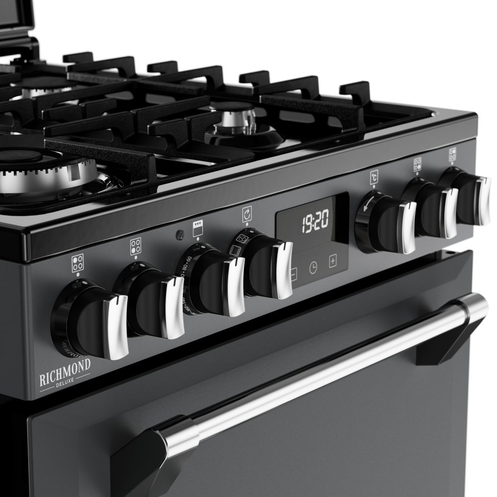 Stoves 60cm Freestanding Dual Fuel Cooker 444411843 - Anthracite Stoves 60cm Freestanding Dual Fuel Cooker 444411843 - Anthracite