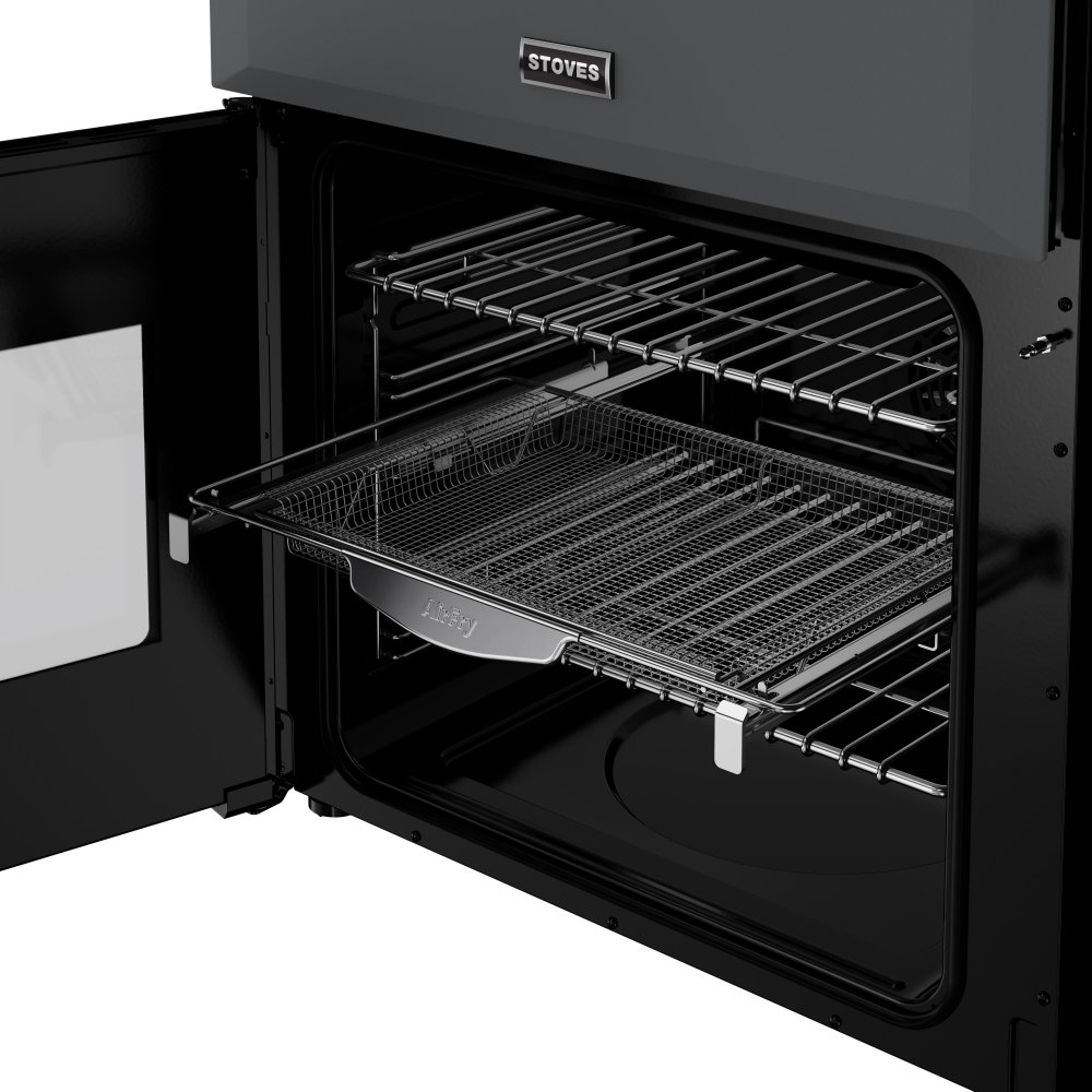 Stoves 60cm Freestanding Dual Fuel Cooker 444411843 - Anthracite Stoves 60cm Freestanding Dual Fuel Cooker 444411843 - Anthracite