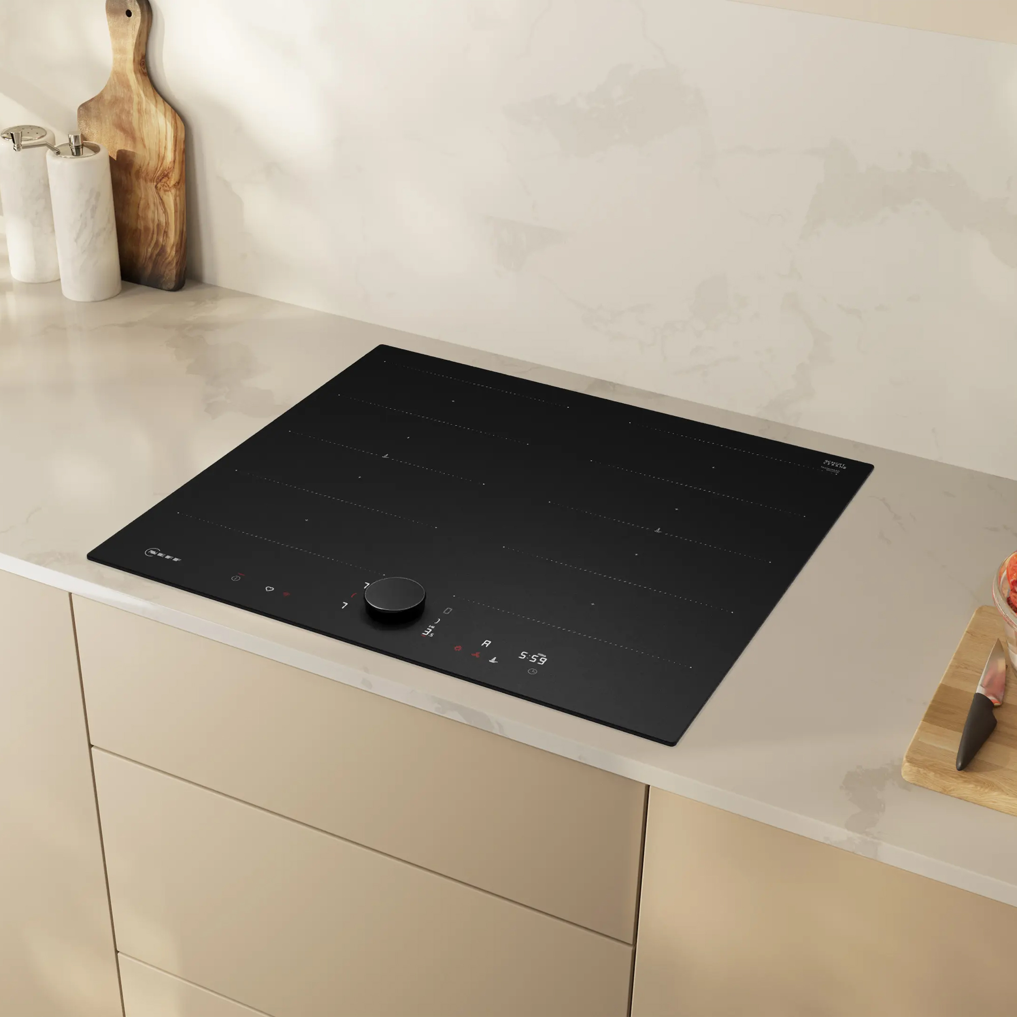 Neff 60cm N90 Flex Zone Induction Hob T66NUX4A0 - Matte Black