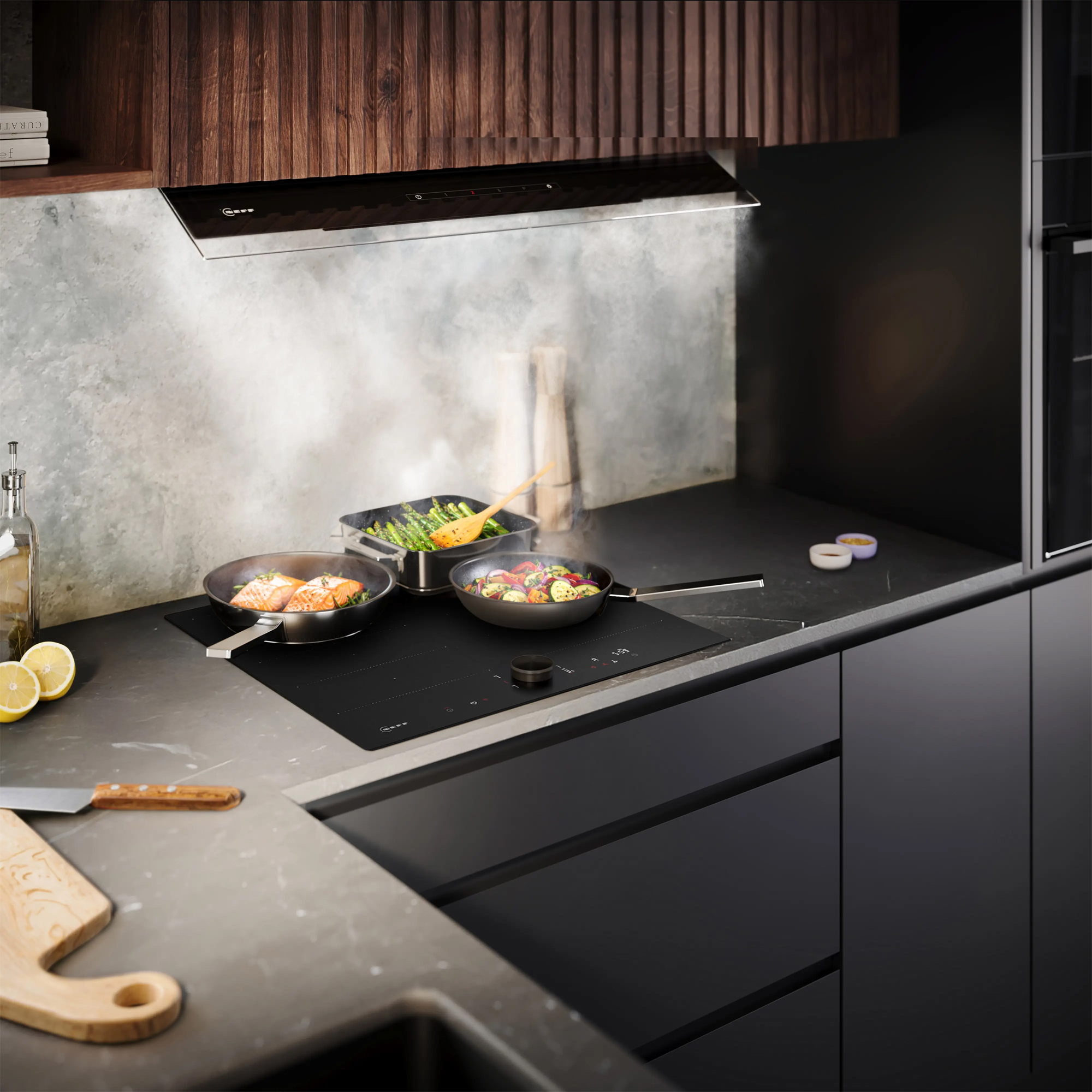 Neff 60cm N90 Flex Zone Induction Hob T66NUX4A0 - Matte Black