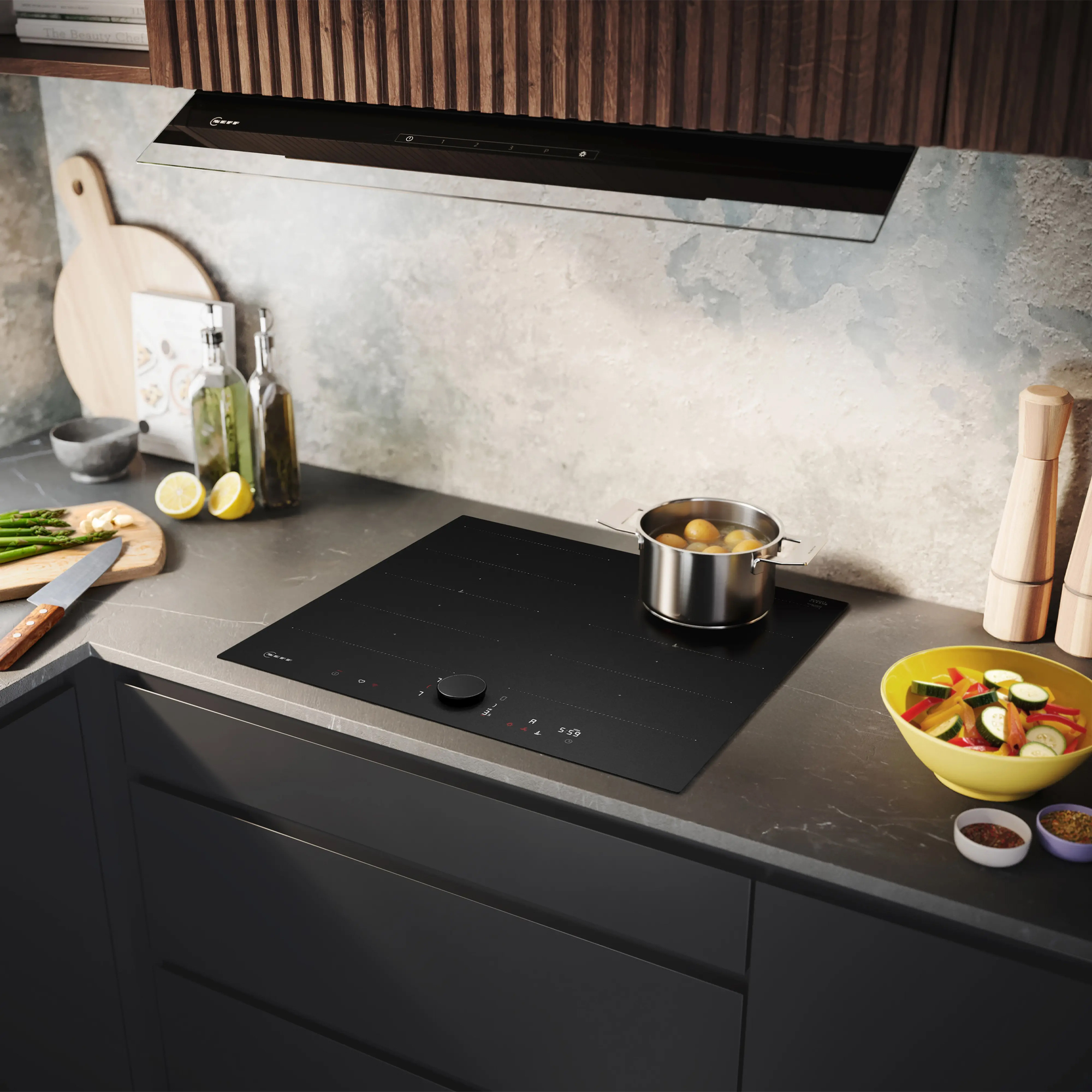 Neff 60cm N90 Flex Zone Induction Hob T66NUX4A0 - Matte Black