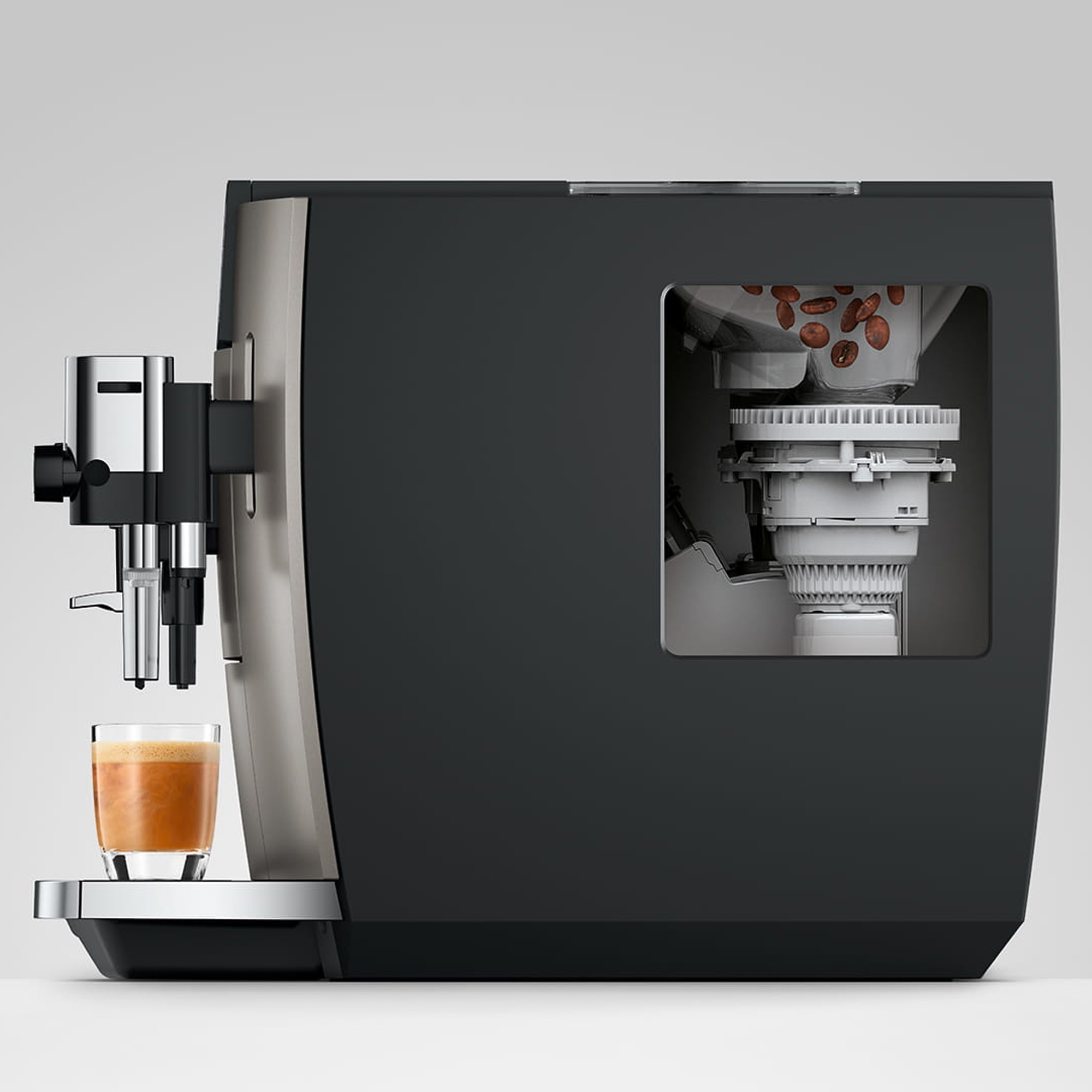 Jura E8 Freestanding Fully Automatic Coffee Machine 15721 - Midnight Silver Jura E8 Freestanding Fully Automatic Coffee Machine 15721 - Midnight Silver