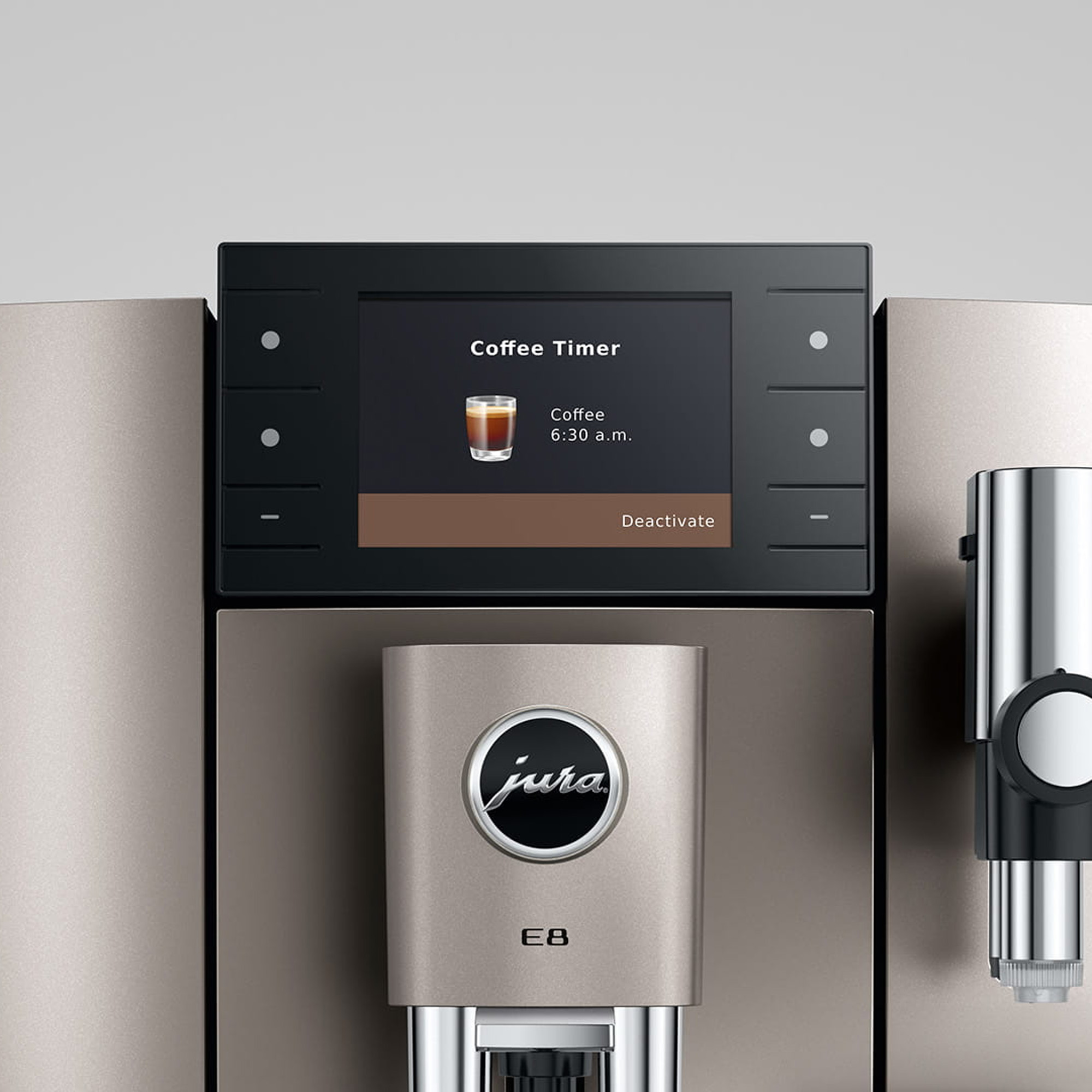 Jura E8 Freestanding Fully Automatic Coffee Machine 15721 - Midnight Silver Jura E8 Freestanding Fully Automatic Coffee Machine 15721 - Midnight Silver