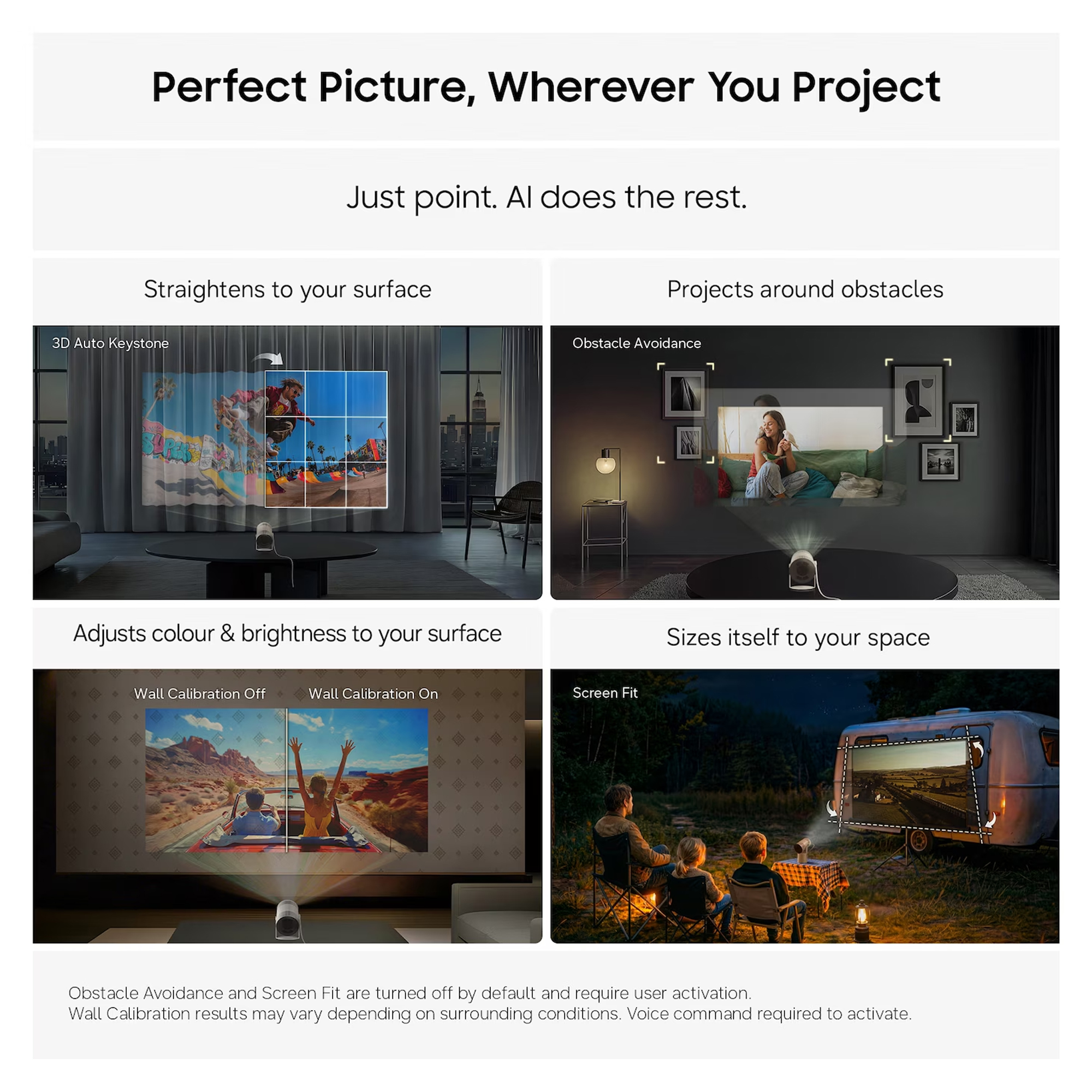 Samsung 2026 Freestyle+ Full HD Portable Projector SP-LFF3HLAXXXU - Cloud White Samsung 2026 Freestyle+ Full HD Portable Projector SP-LFF3HLAXXXU - Cloud White