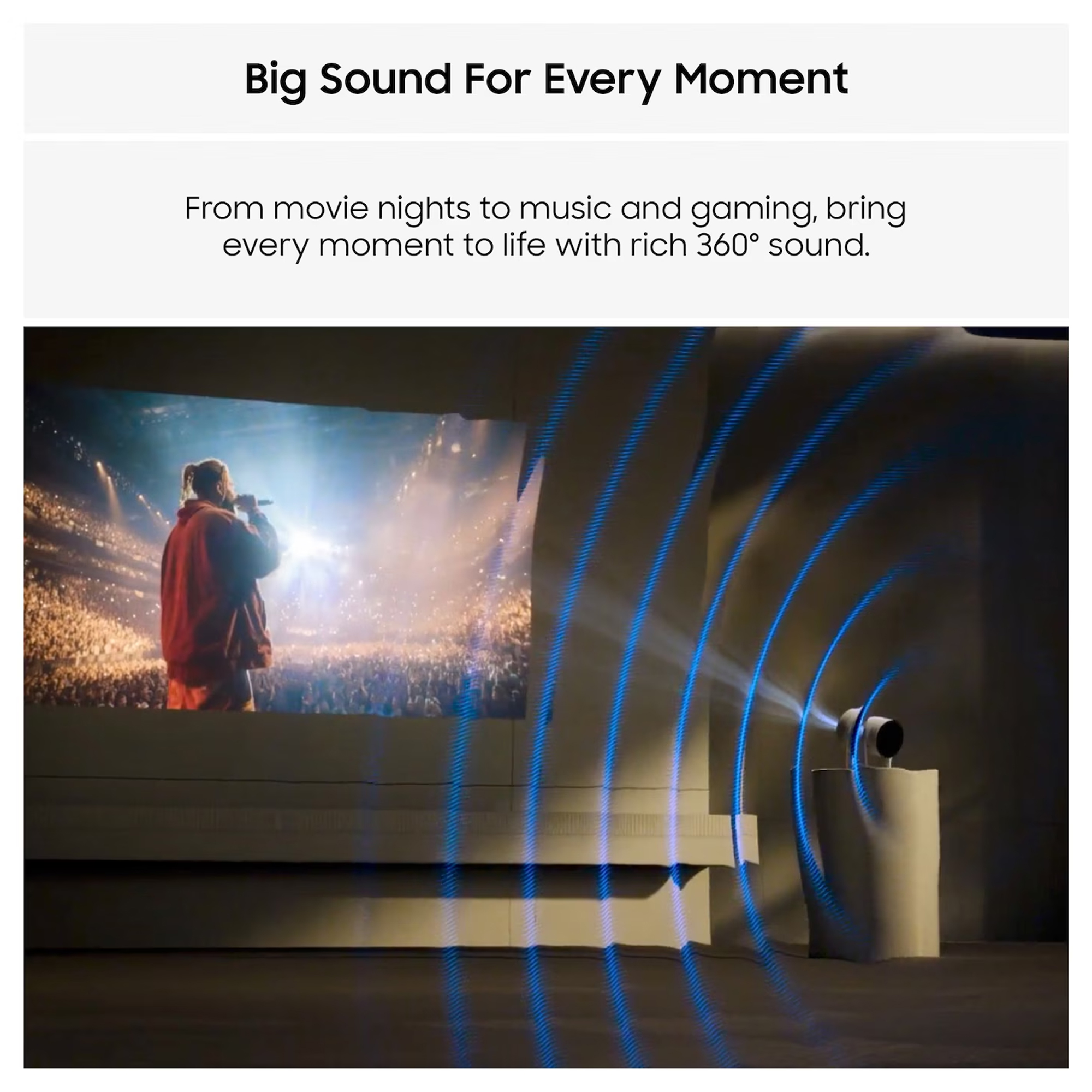 Samsung 2026 Freestyle+ Full HD Portable Projector SP-LFF3HLAXXXU - Cloud White Samsung 2026 Freestyle+ Full HD Portable Projector SP-LFF3HLAXXXU - Cloud White
