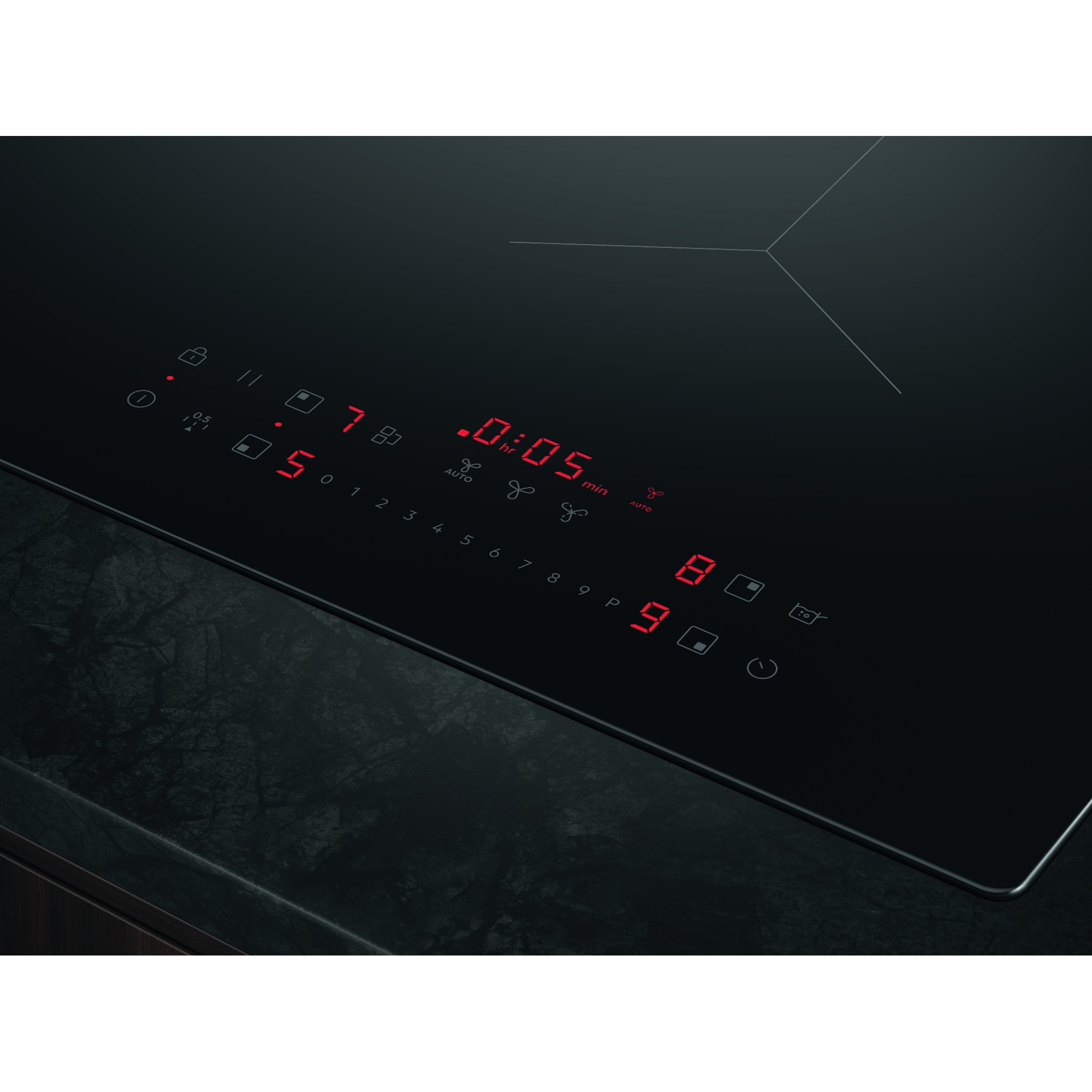 AEG Series 6000 70cm Air Venting Induction Hob TT74CB00CB - Black AEG Series 6000 70cm Air Venting Induction Hob TT74CB00CB - Black