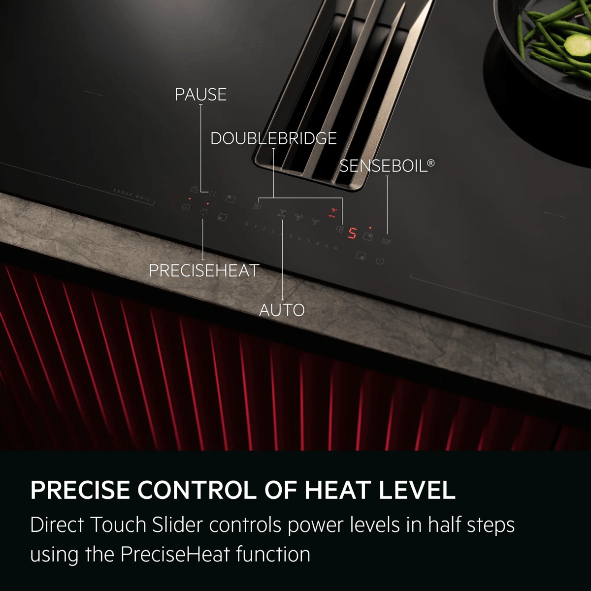 AEG Series 7000 80cm Air Venting Induction Hob TT84CC13CB - Black AEG Series 7000 80cm Air Venting Induction Hob TT84CC13CB - Black