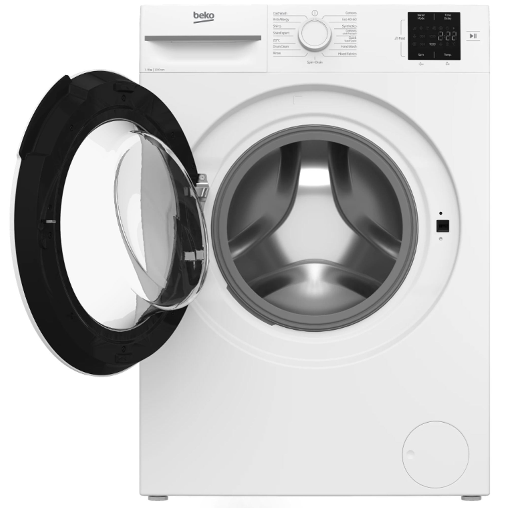 Beko 8kg Washing Machine 1200rpm BMN3WT3821W - White Beko 8kg Washing Machine 1200rpm BMN3WT3821W - White
