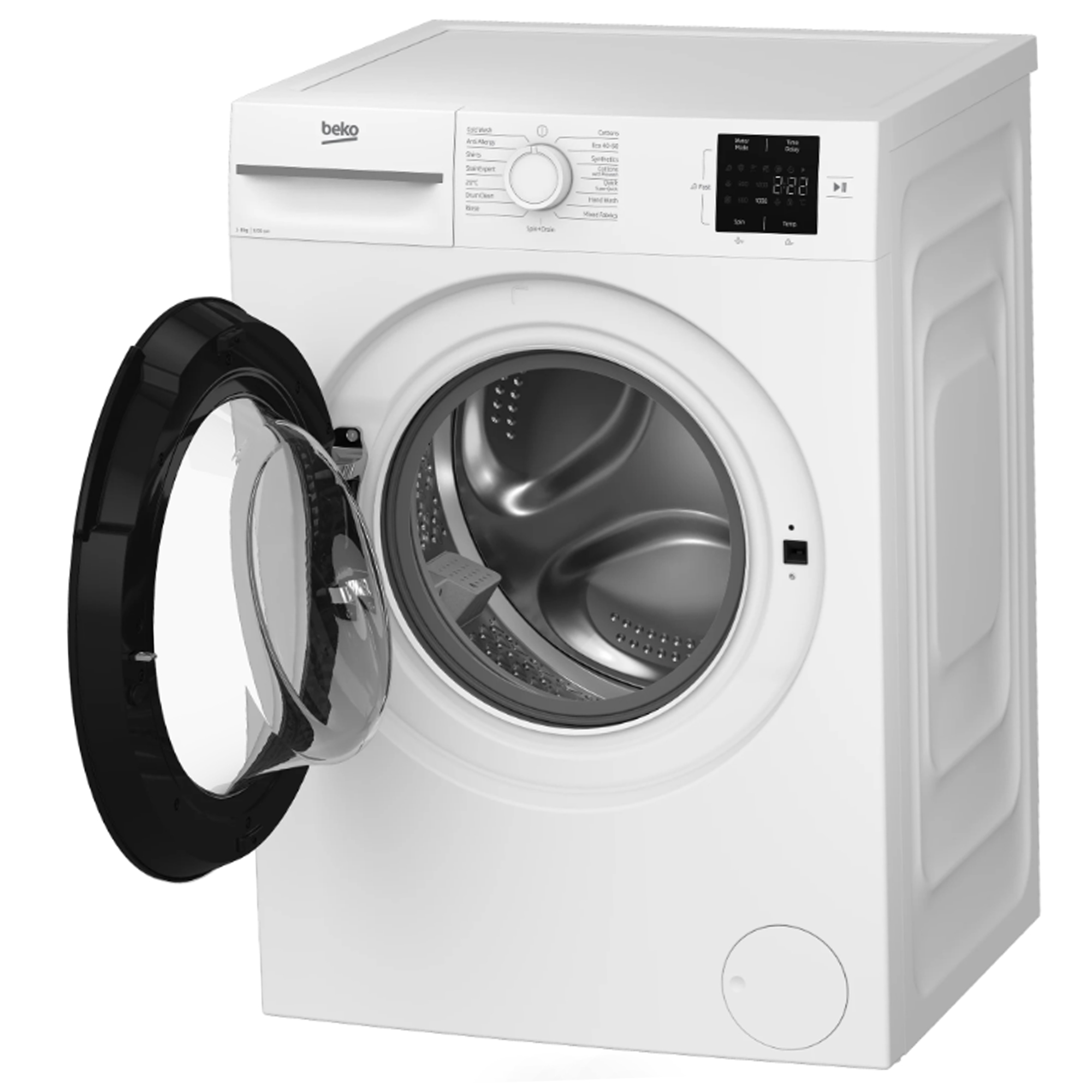 Beko 8kg Washing Machine 1200rpm BMN3WT3821W - White Beko 8kg Washing Machine 1200rpm BMN3WT3821W - White
