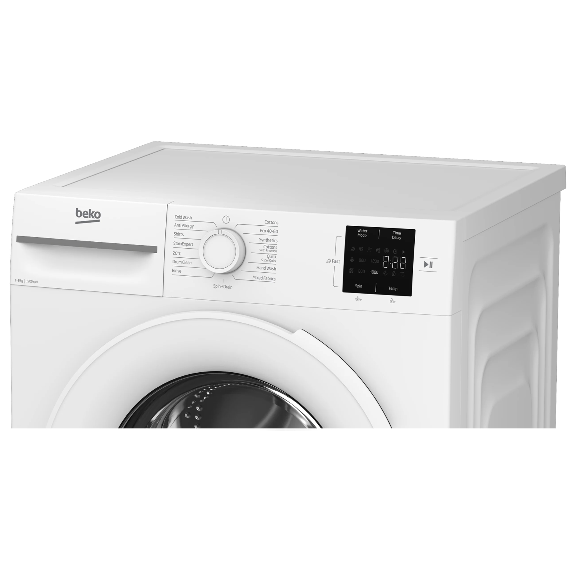 Beko 8kg Washing Machine 1200rpm BMN3WT3821W - White Beko 8kg Washing Machine 1200rpm BMN3WT3821W - White