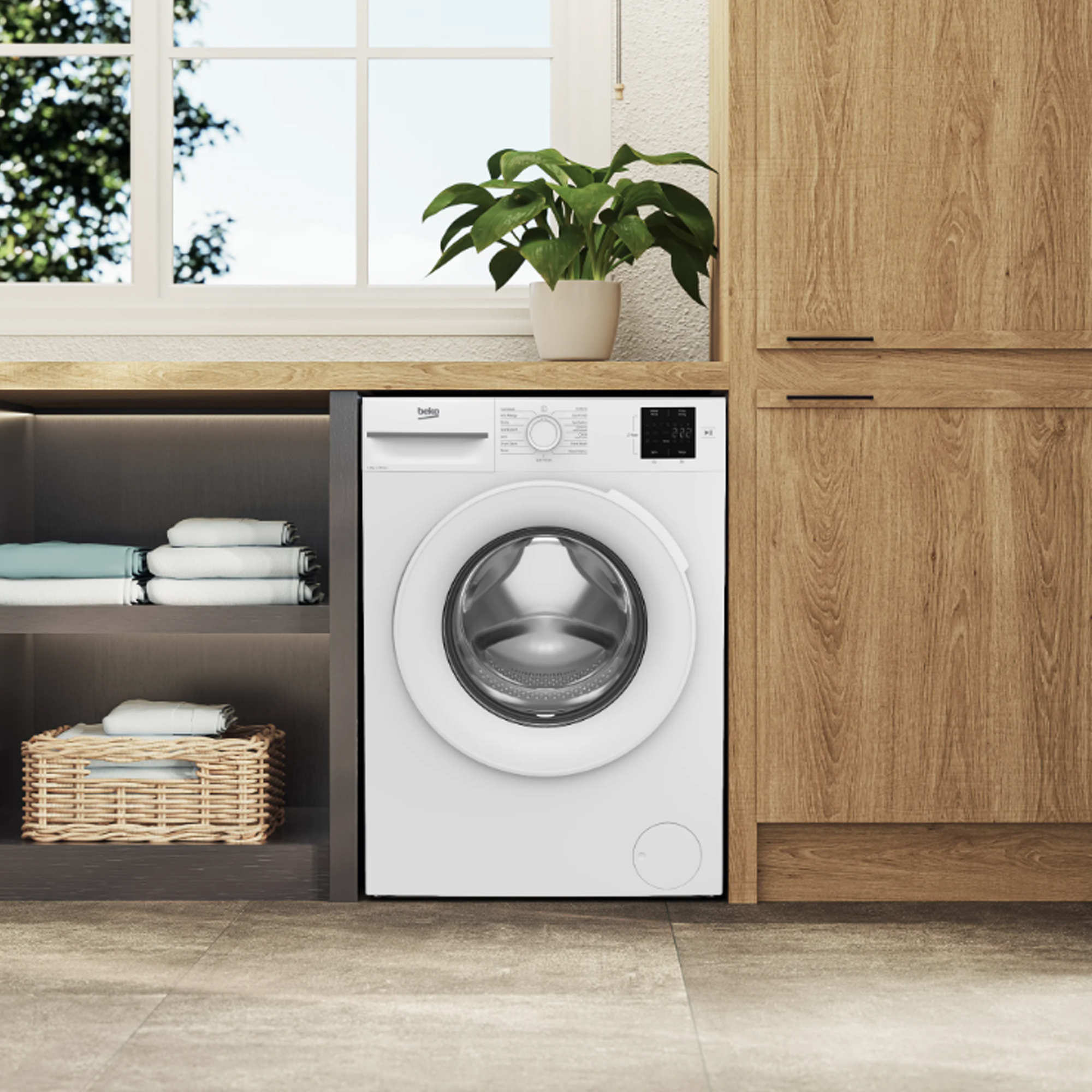 Beko 8kg Washing Machine 1200rpm BMN3WT3821W - White Beko 8kg Washing Machine 1200rpm BMN3WT3821W - White