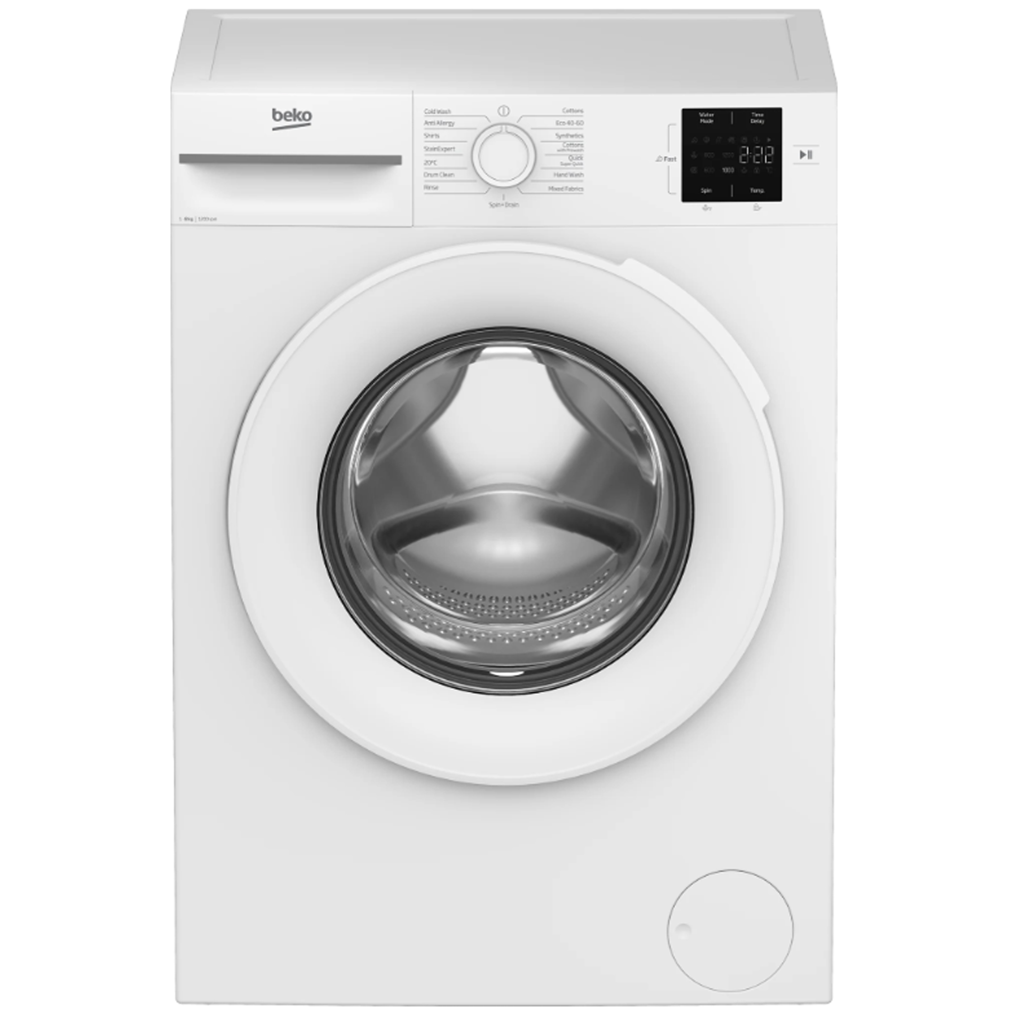 Beko 8kg Washing Machine 1200rpm BMN3WT3821W - White