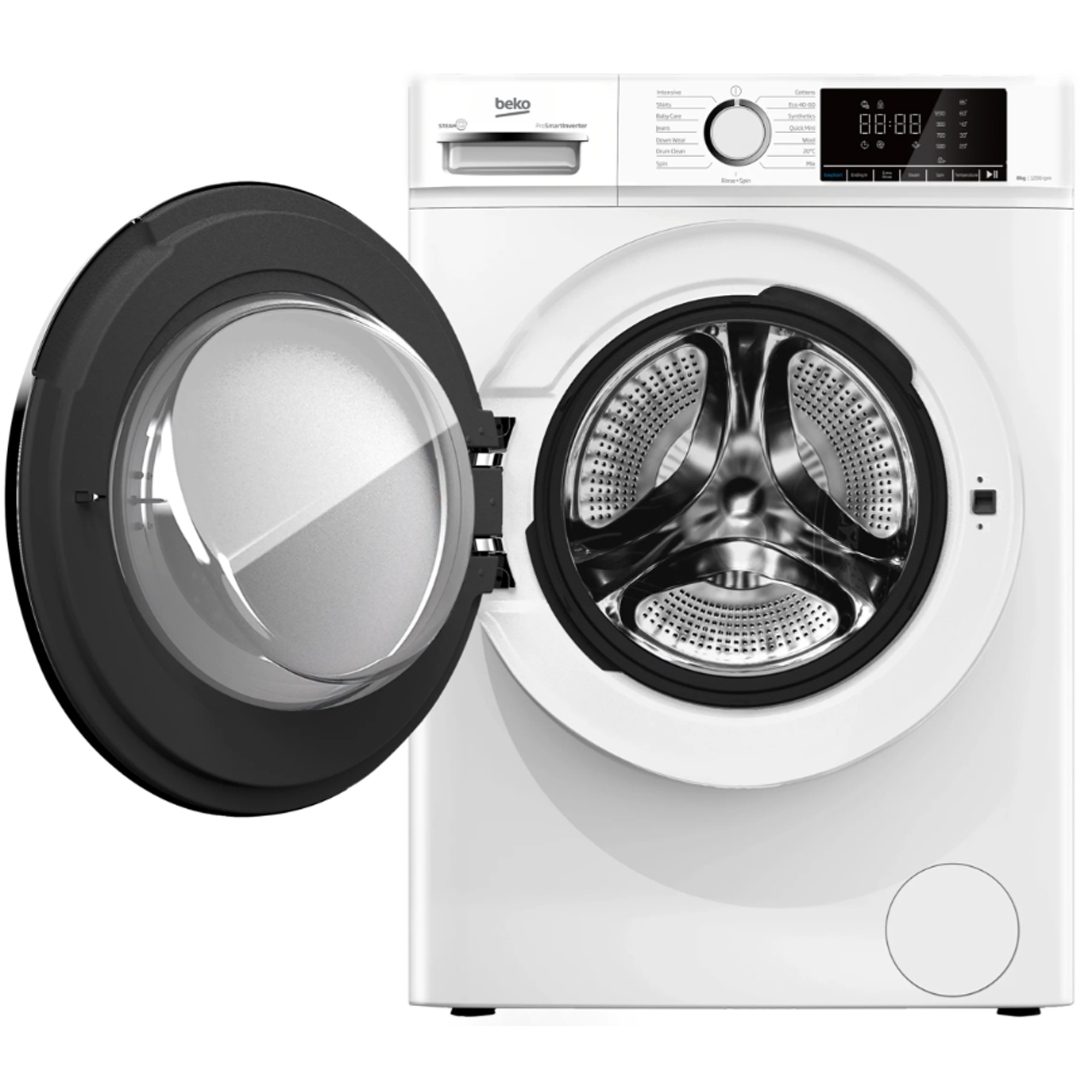 Beko 8kg Freestanding Washing Machine 1200rpm BWC8121W - White Beko 8kg Freestanding Washing Machine 1200rpm BWC8121W - White