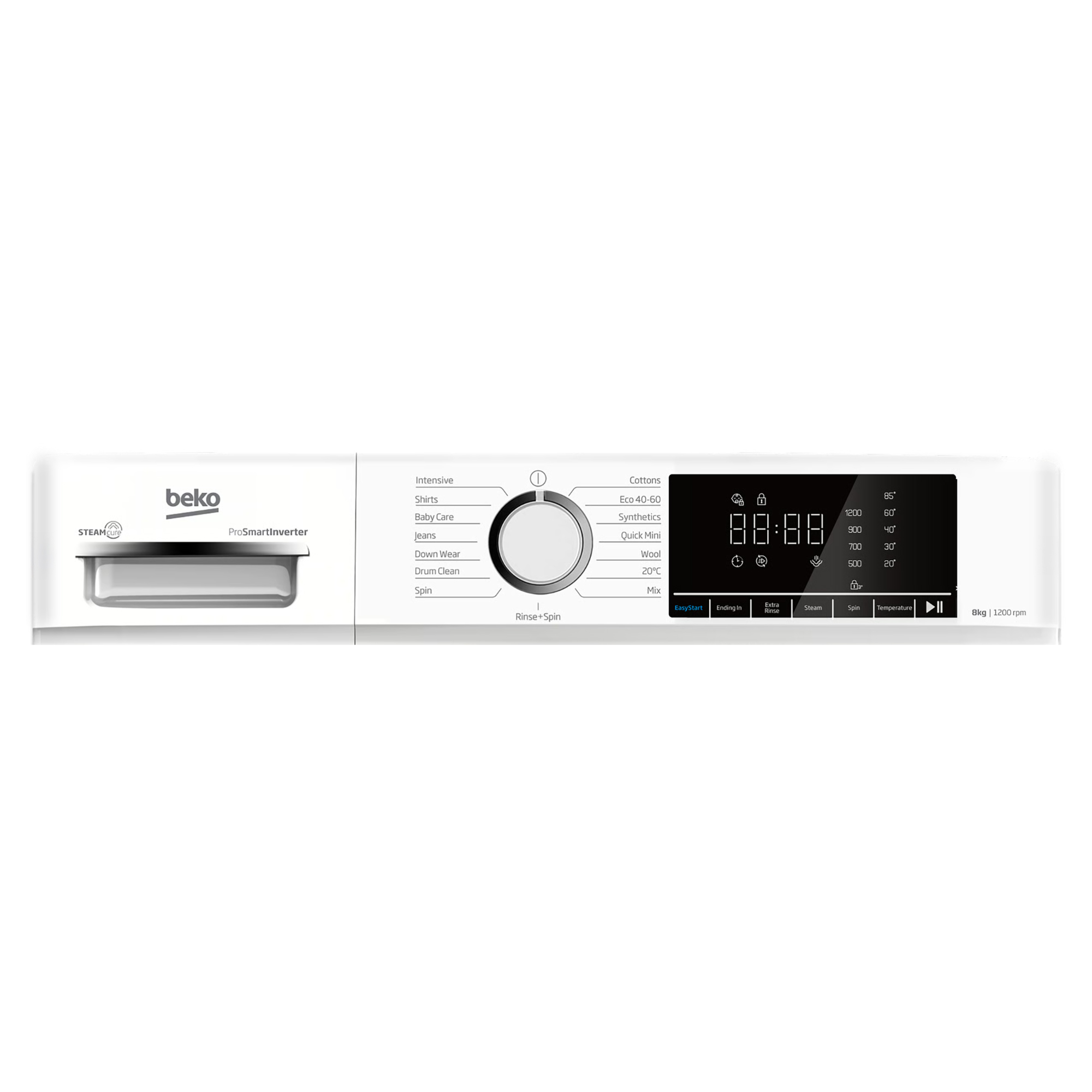 Beko 8kg Freestanding Washing Machine 1200rpm BWC8121W - White Beko 8kg Freestanding Washing Machine 1200rpm BWC8121W - White