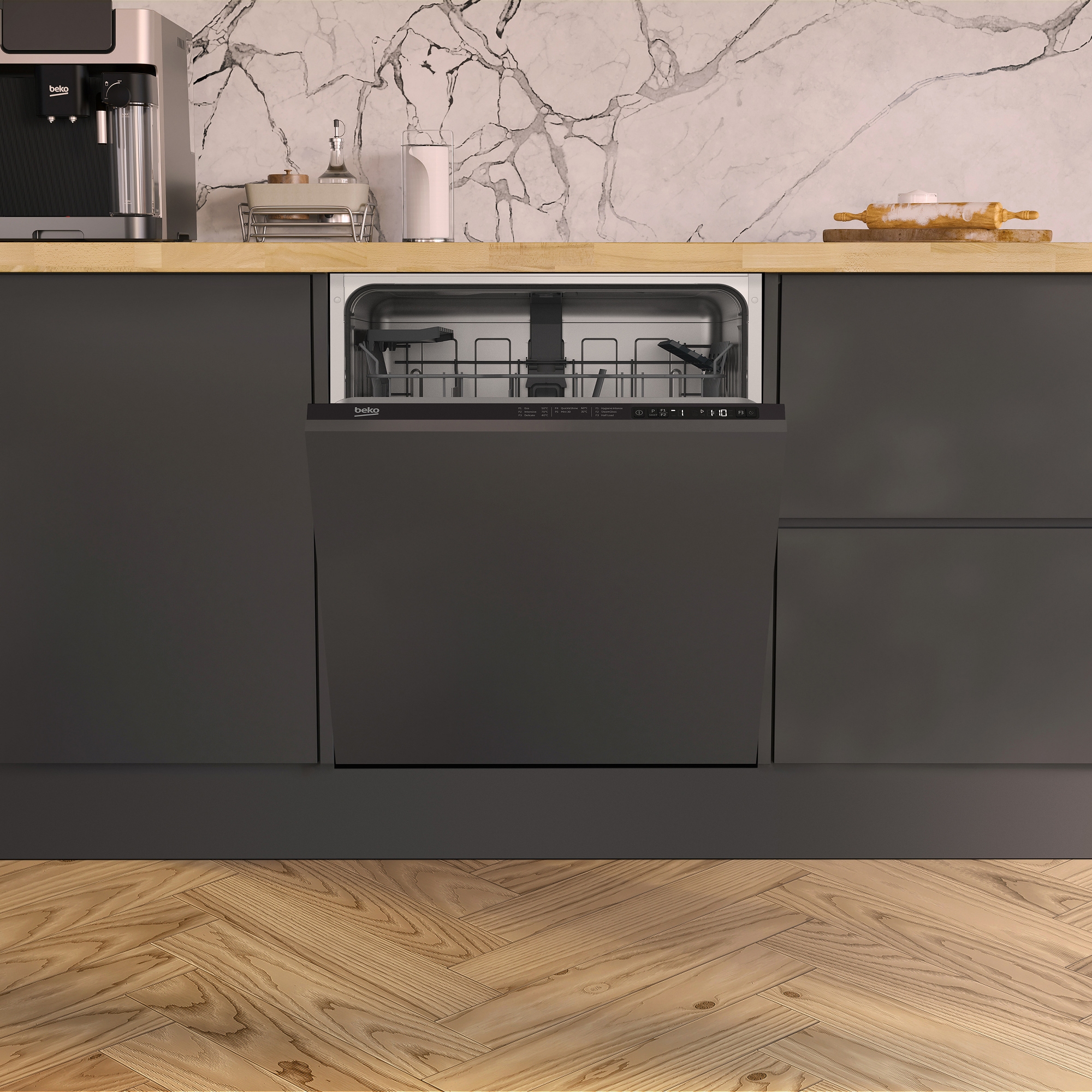 Beko 60cm Fully Integrated Dishwasher BDIN25431 Beko 60cm Fully Integrated Dishwasher BDIN25431