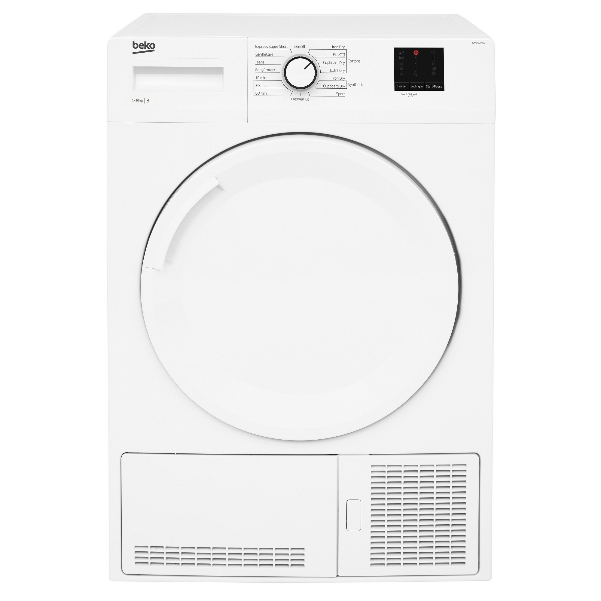 Beko 10kg Condenser Dryer DTBC10001W - White