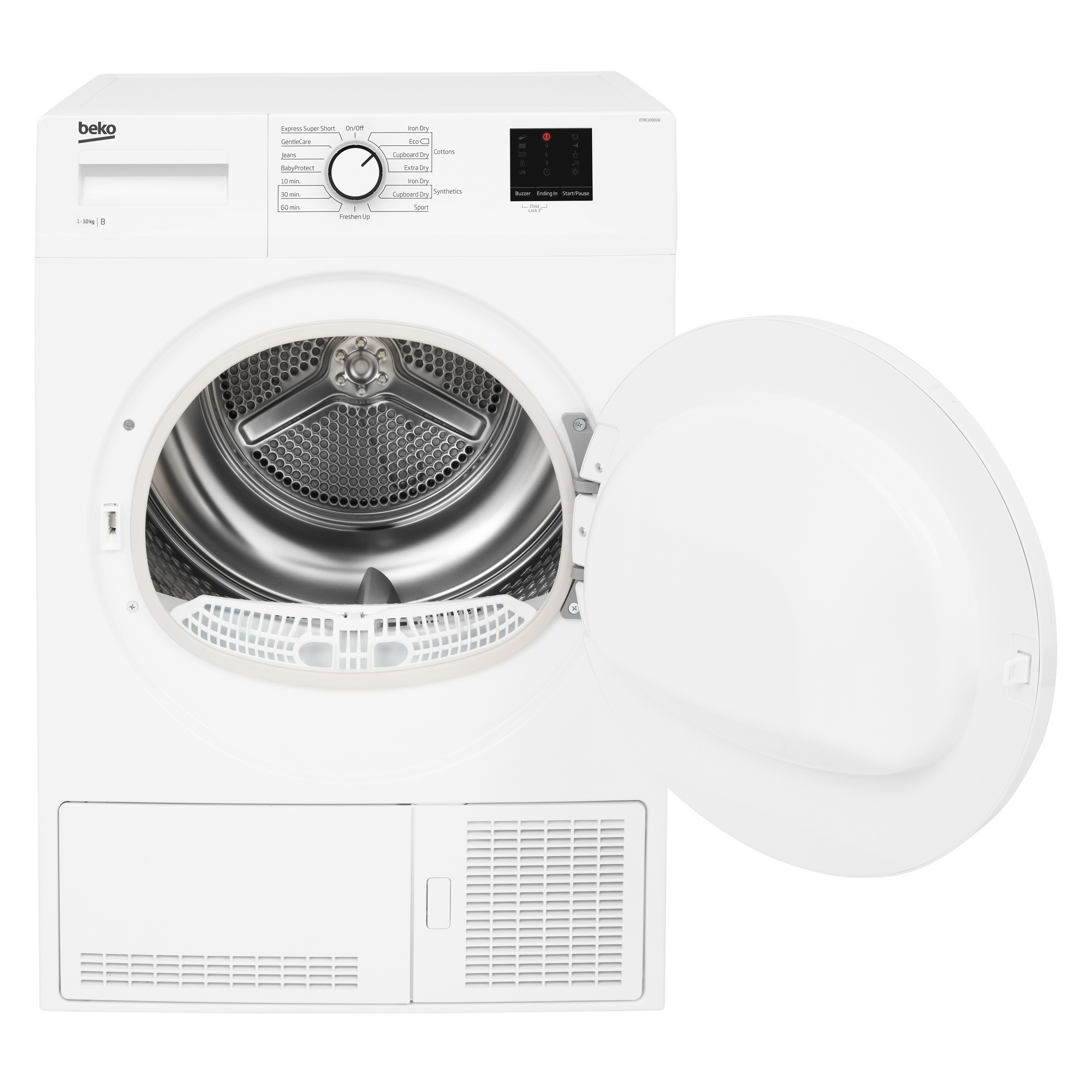 Beko 10kg Condenser Dryer DTBC10001W - White Beko 10kg Condenser Dryer DTBC10001W - White