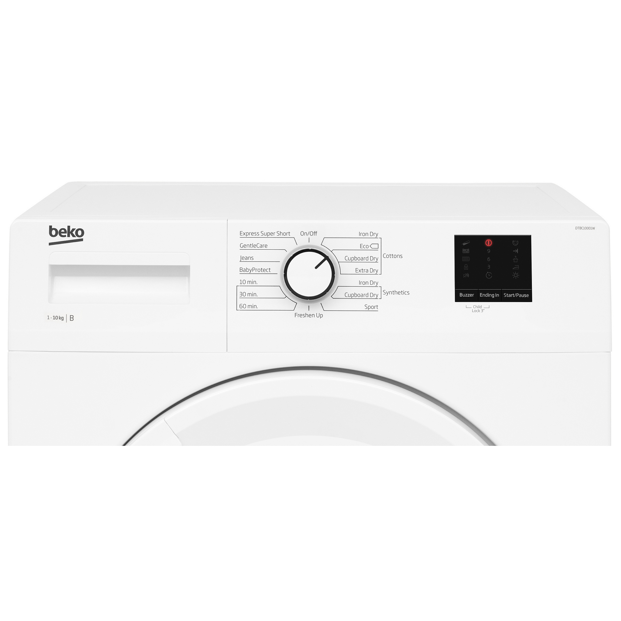 Beko 10kg Condenser Dryer DTBC10001W - White Beko 10kg Condenser Dryer DTBC10001W - White