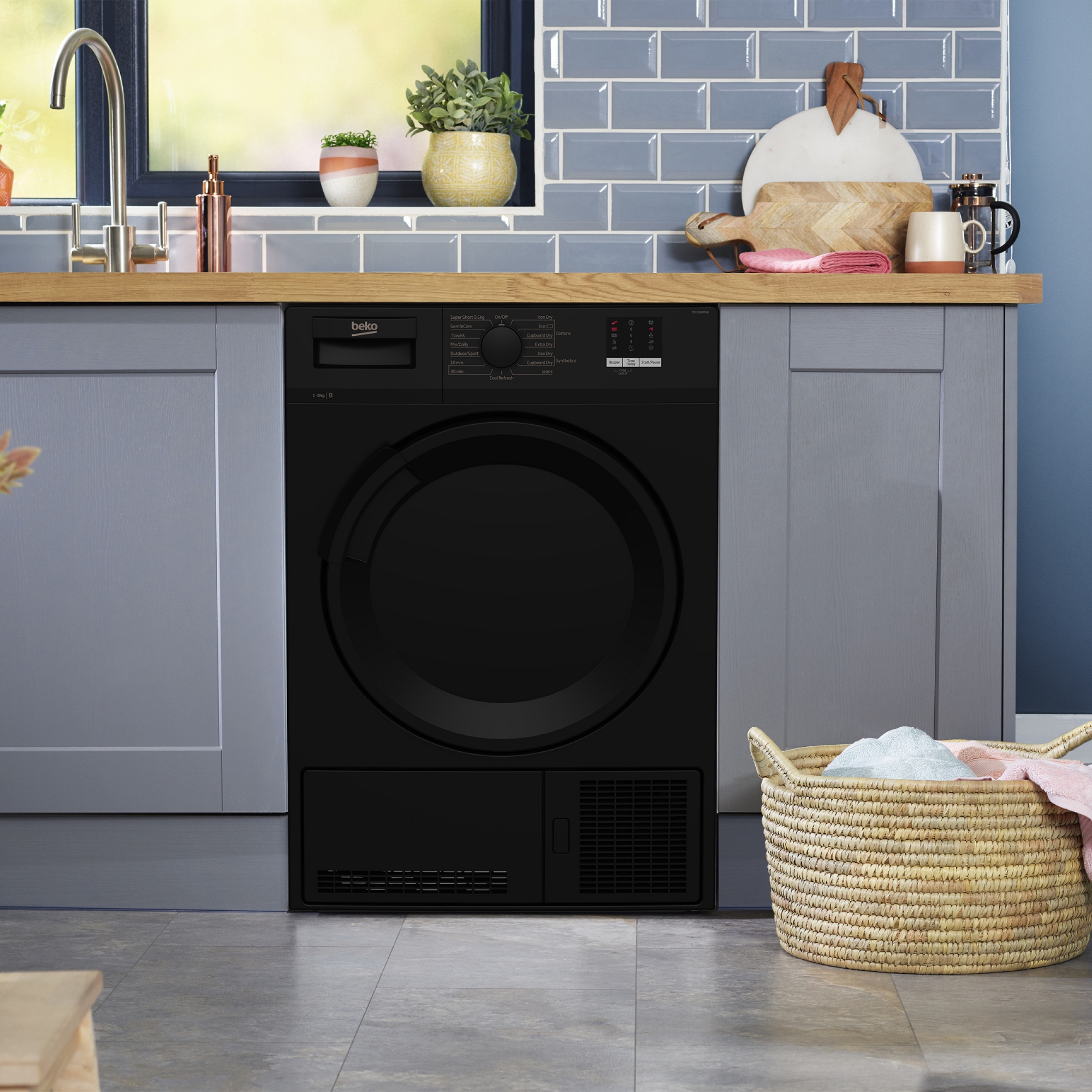 Beko 8kg Condenser Tumble Dryer DTLCE80051B - Black Beko 8kg Condenser Tumble Dryer DTLCE80051B - Black